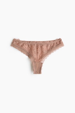 Trosa brazilian med broderier