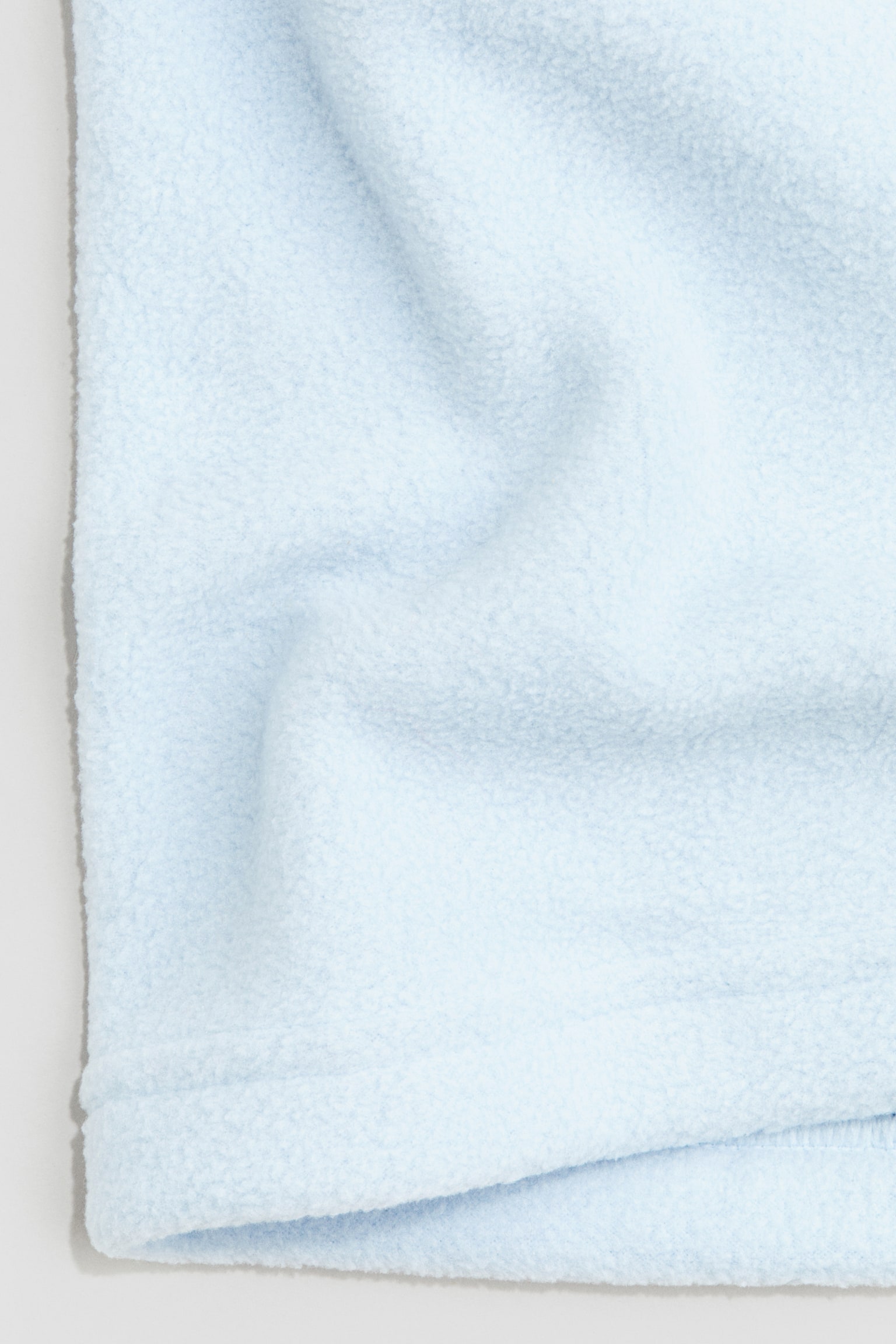 Fleece tube scarf - Light blue/Black - 2