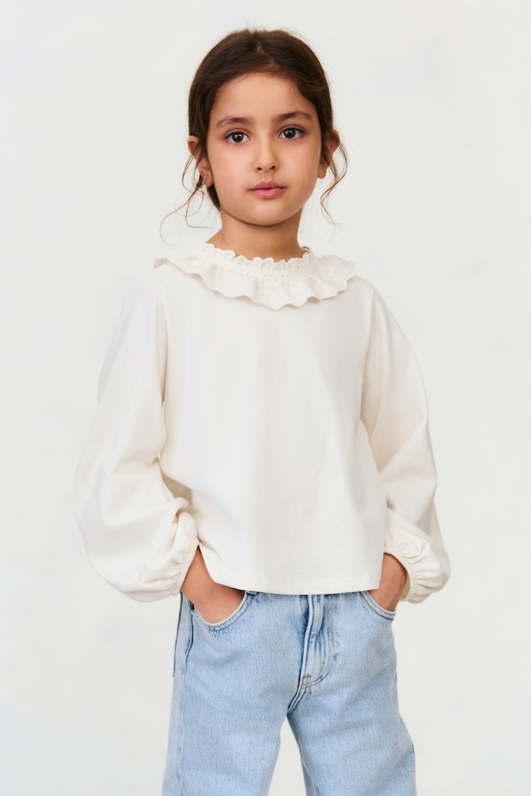 Pamučna bluza s kragnom