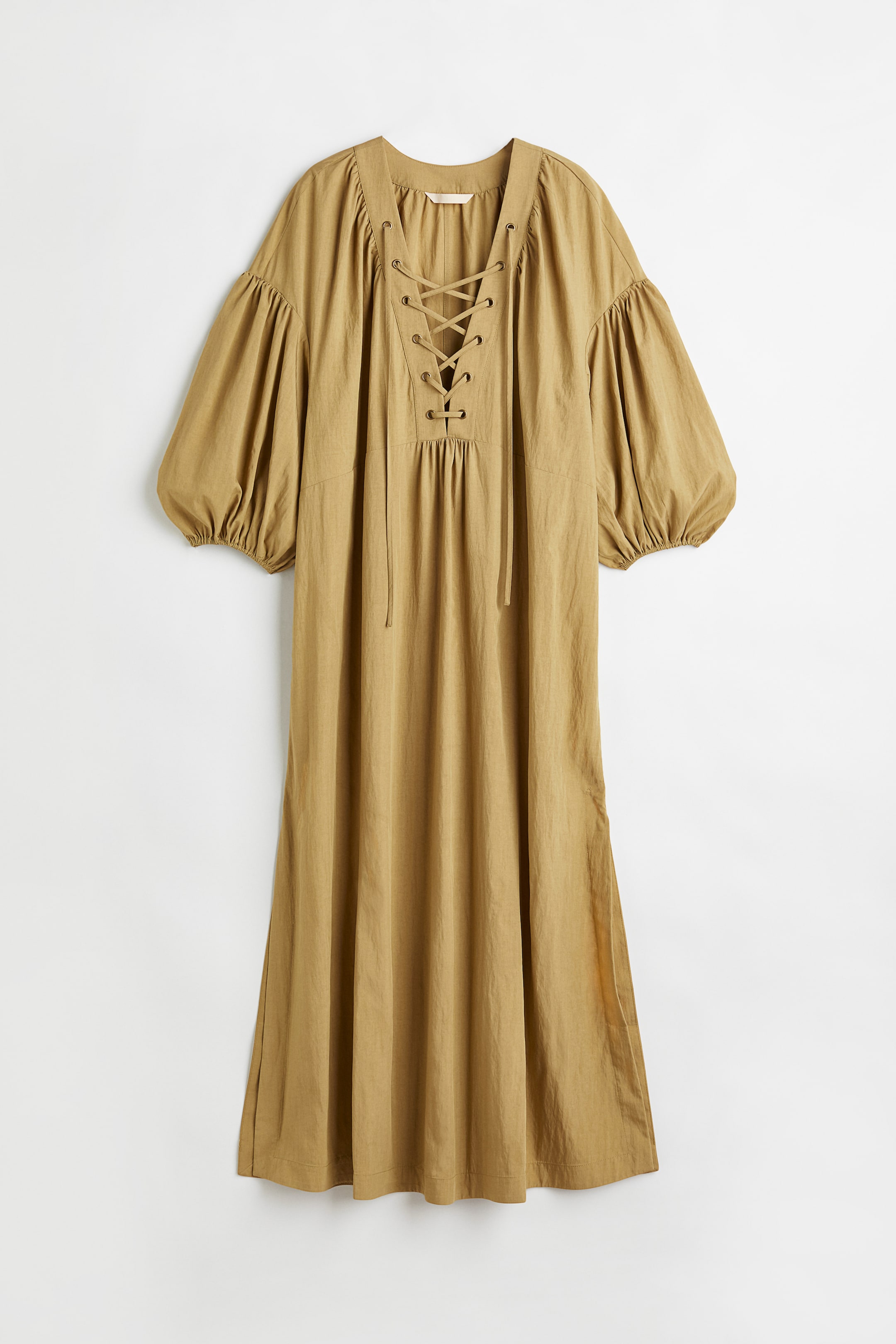 Crêped Dress with Lacing