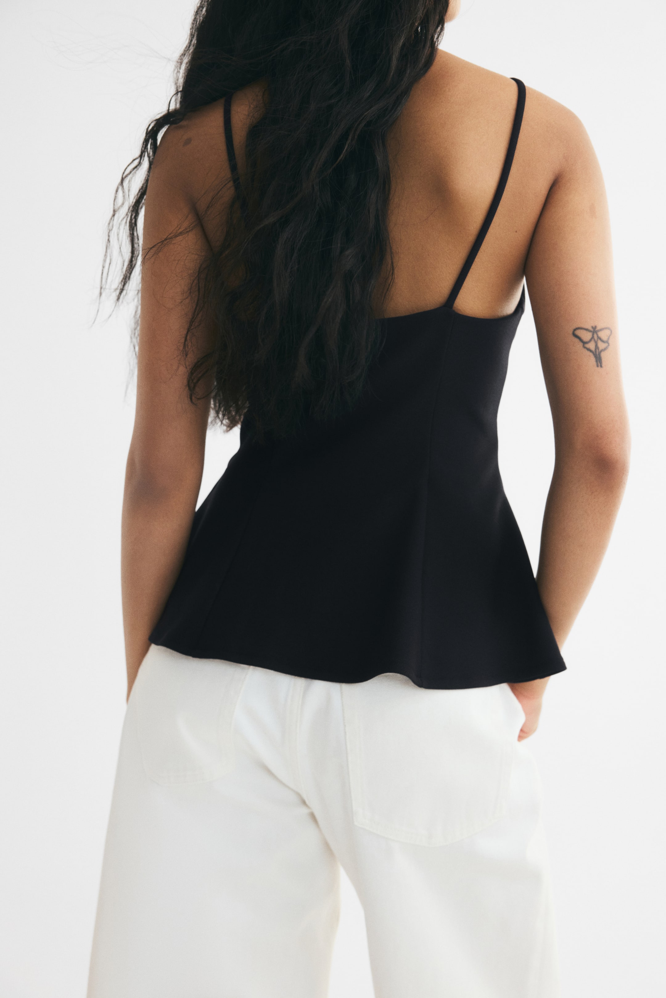 Sleeveless Peplum Top