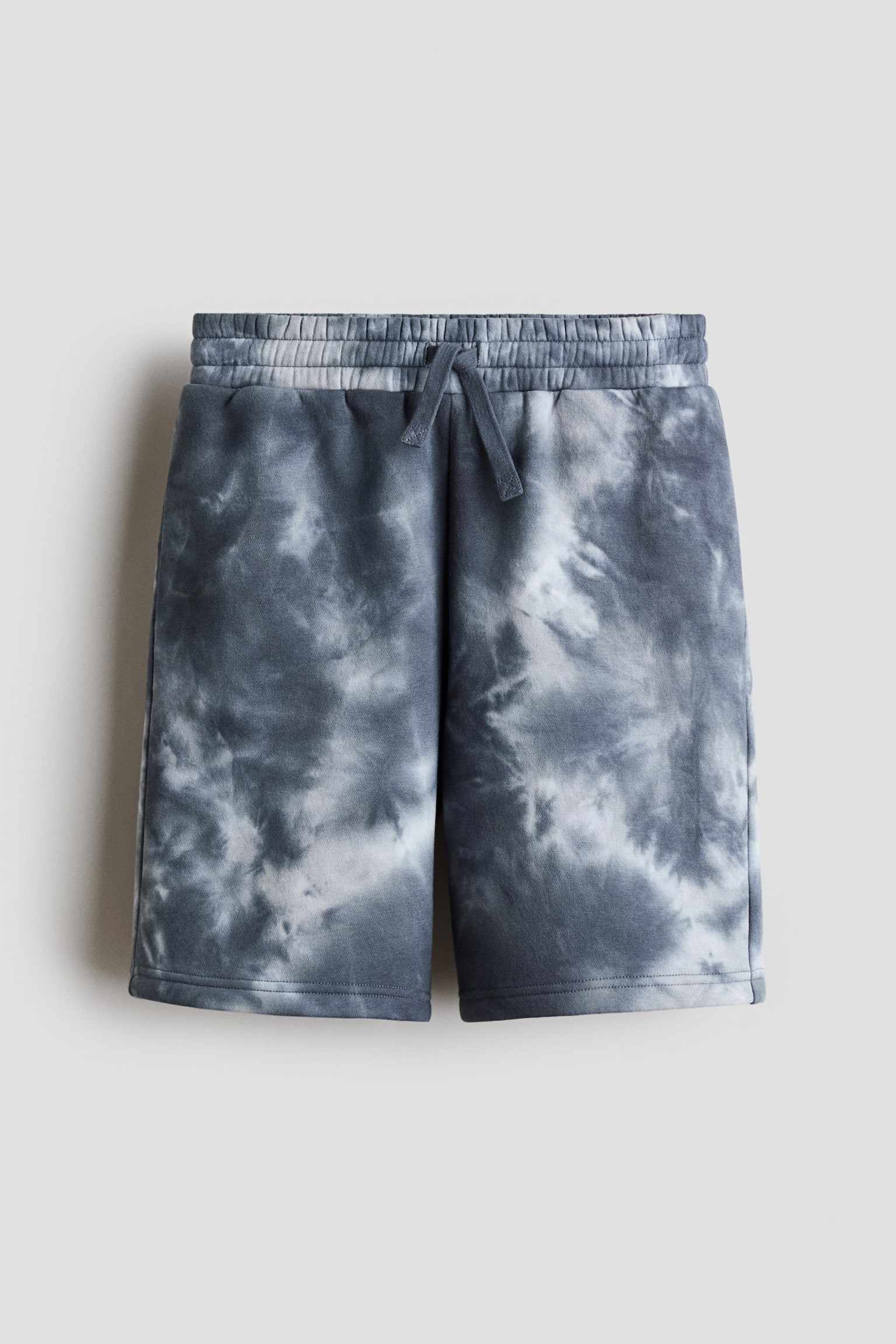 Short en molleton imprimé - Gris foncé/batik/Bleu/batik - 1