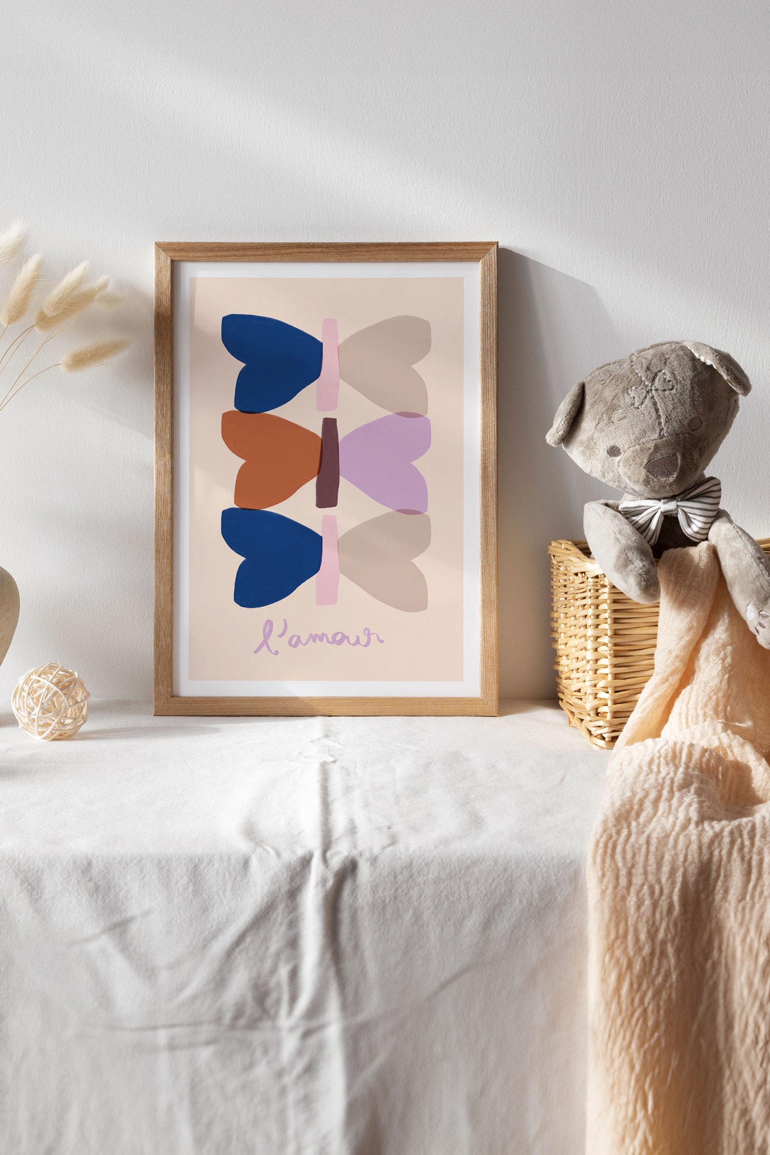 Sacrée Frangine - Kids - L´amour - Beige / Blau