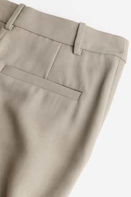 Tailored trousers - High waist - Long - Greige - Ladies | H&M GB