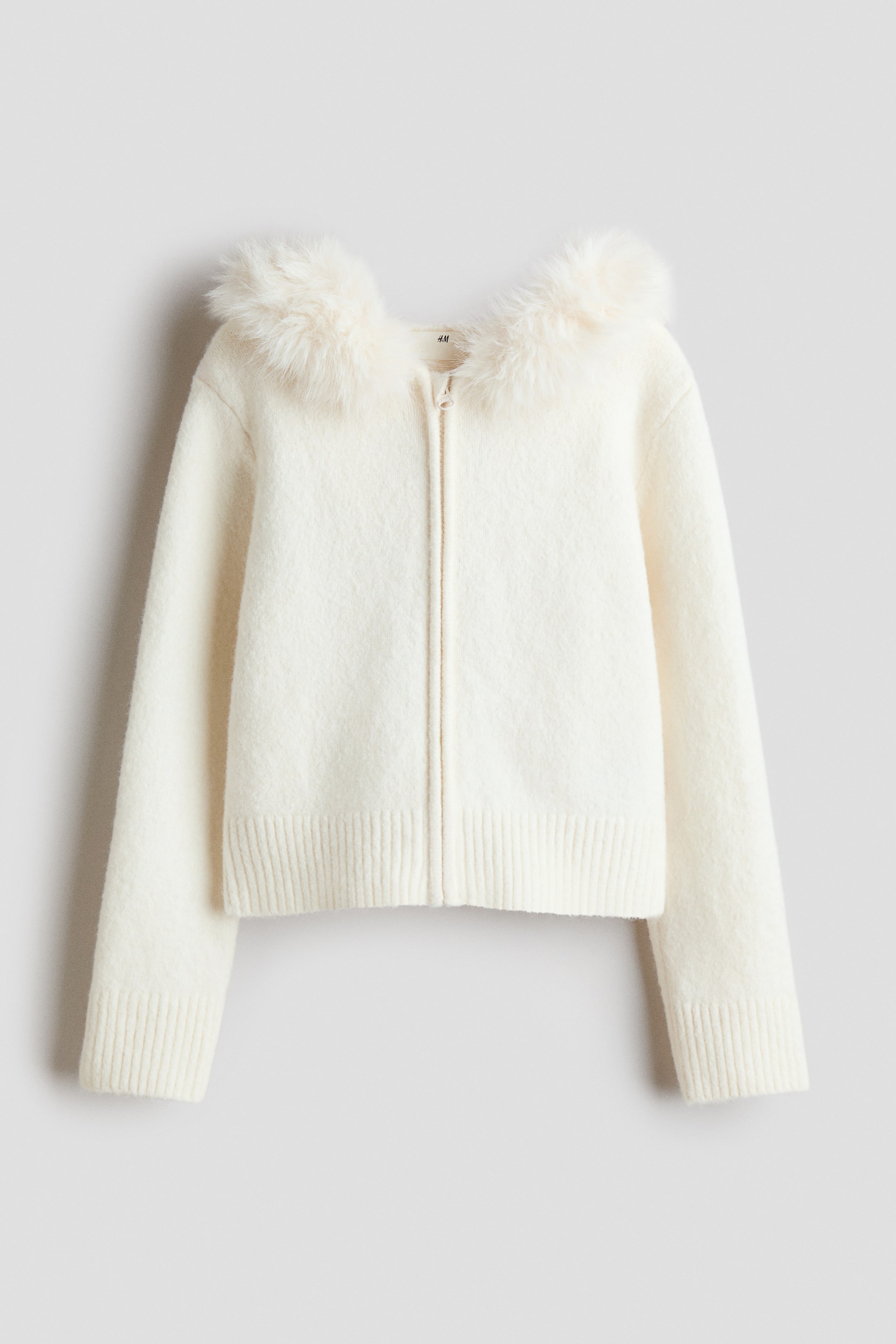 View larger image: Hooded cardigan - White - Kids | H&M GB 1