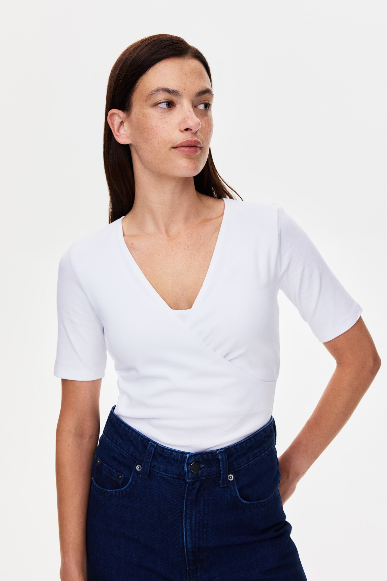 MAMA 2-pack nursing tops - White/Black - 1
