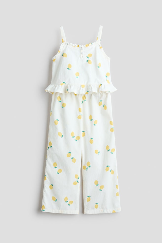 2-piece frill-trimmed seersucker set - White/Lemons/Light blue/Floral/Light pink/Blue - 1