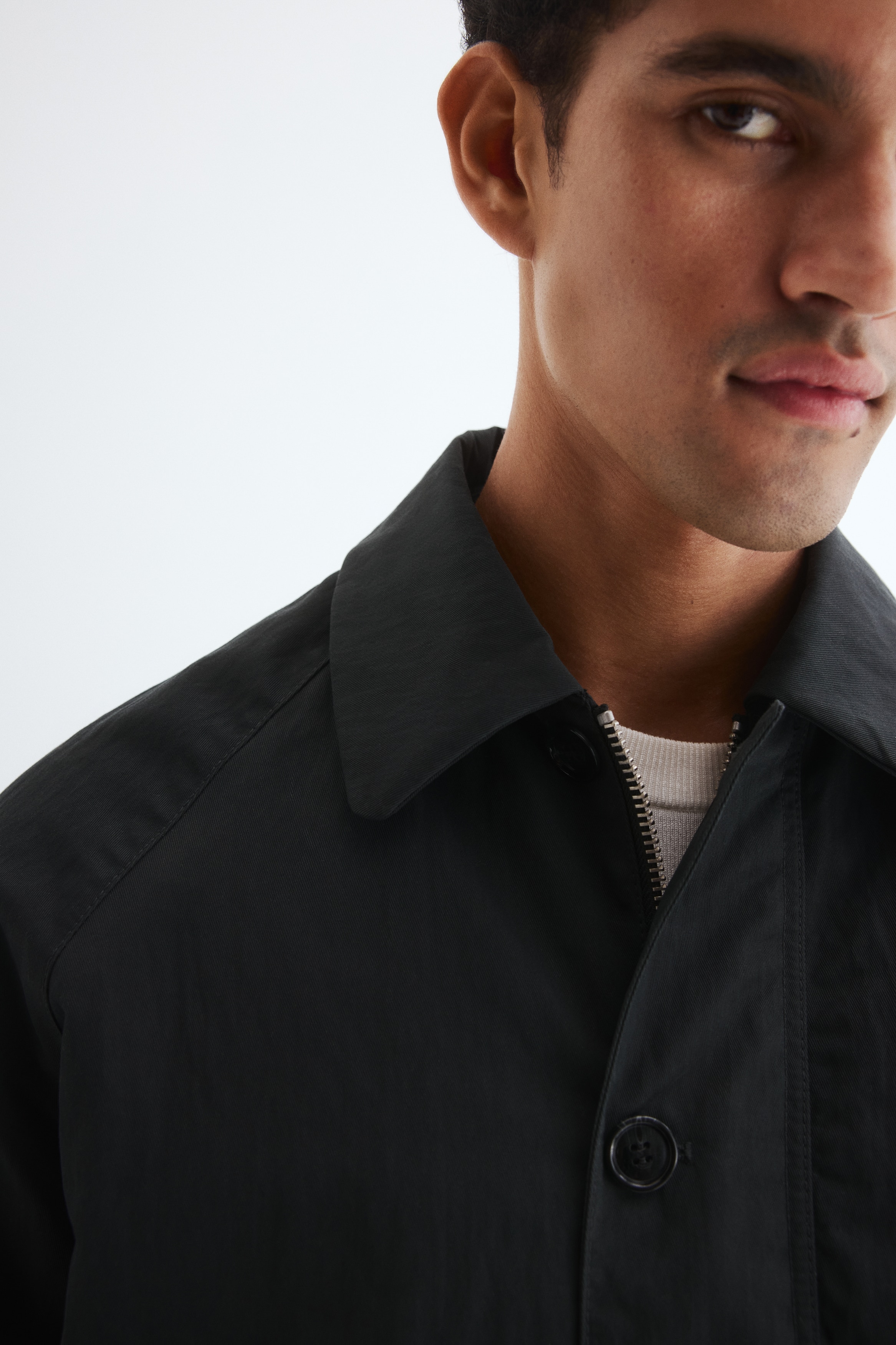 ツイルパッデッドジャケット - ダークグレー - Men | H&M JP