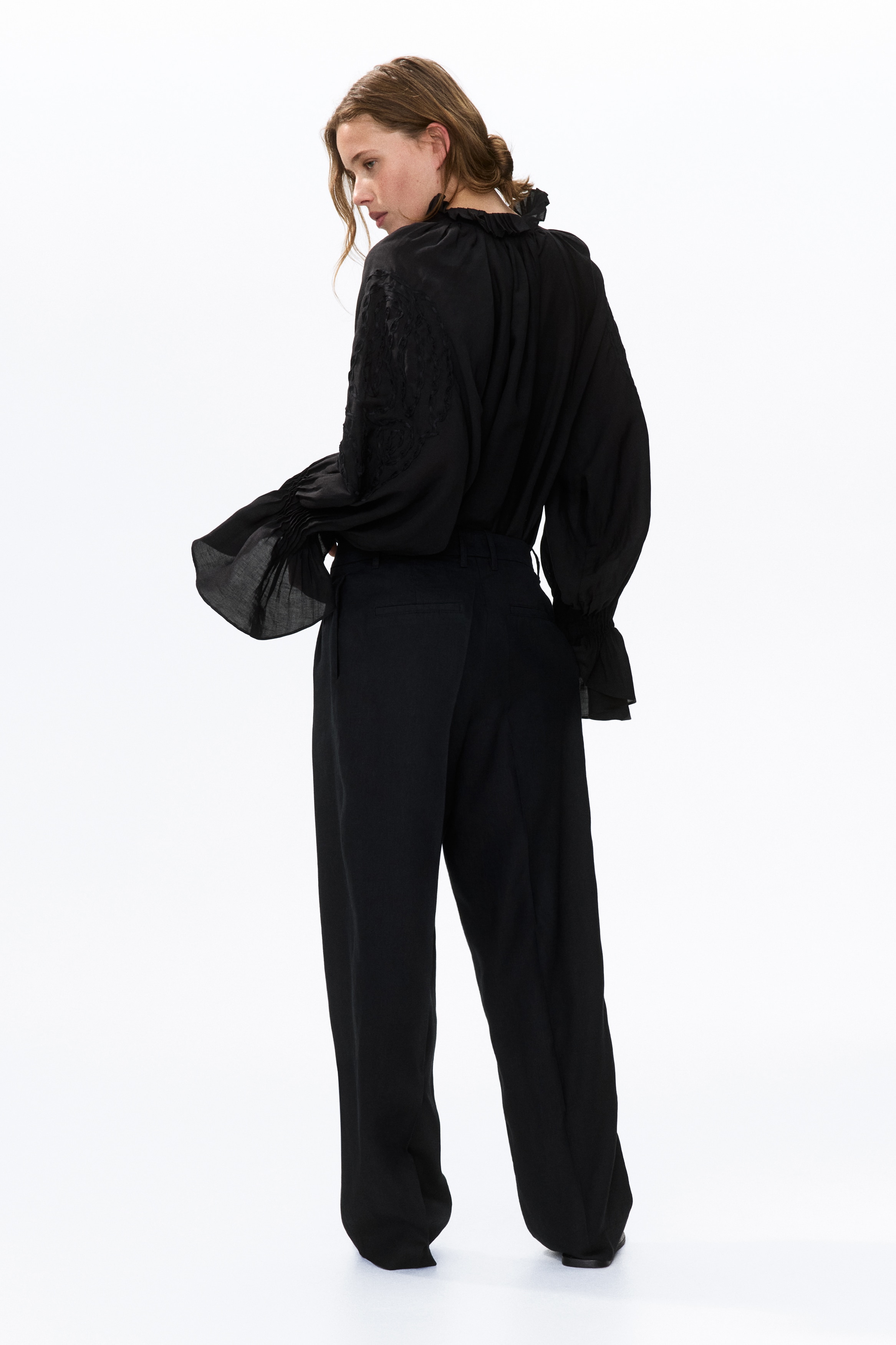 velvet dress long black Zapakasa Women Black Velvet Long Sleeves Holiday Party Dress Sheath High  Neck Lace Backless Formal Dress main image 0