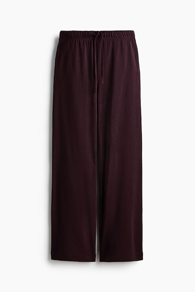 Straight-Leg Joggers - Burgundy/Navy blue/Light gray melange/Dark taupe - 1