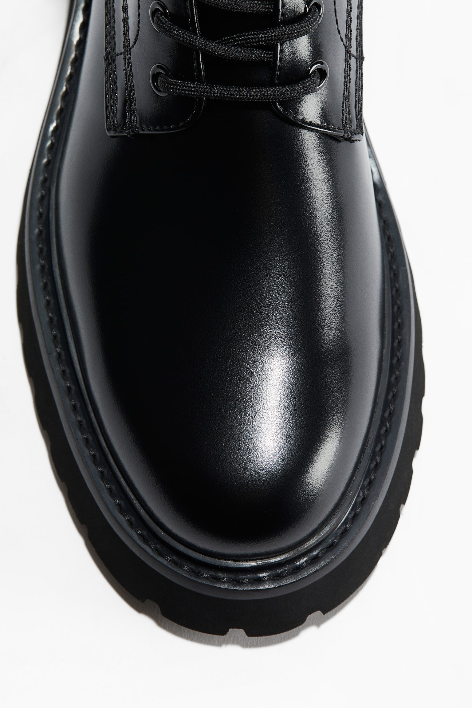 Chunky lace-up boots - Black - 2