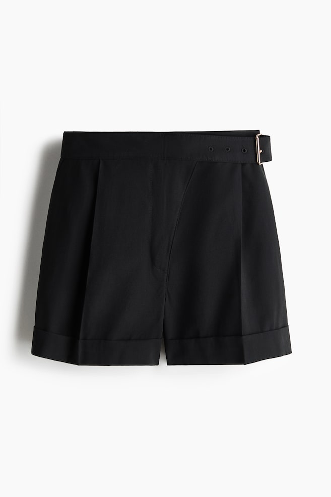 Short chic avec ceinture - Black - 1