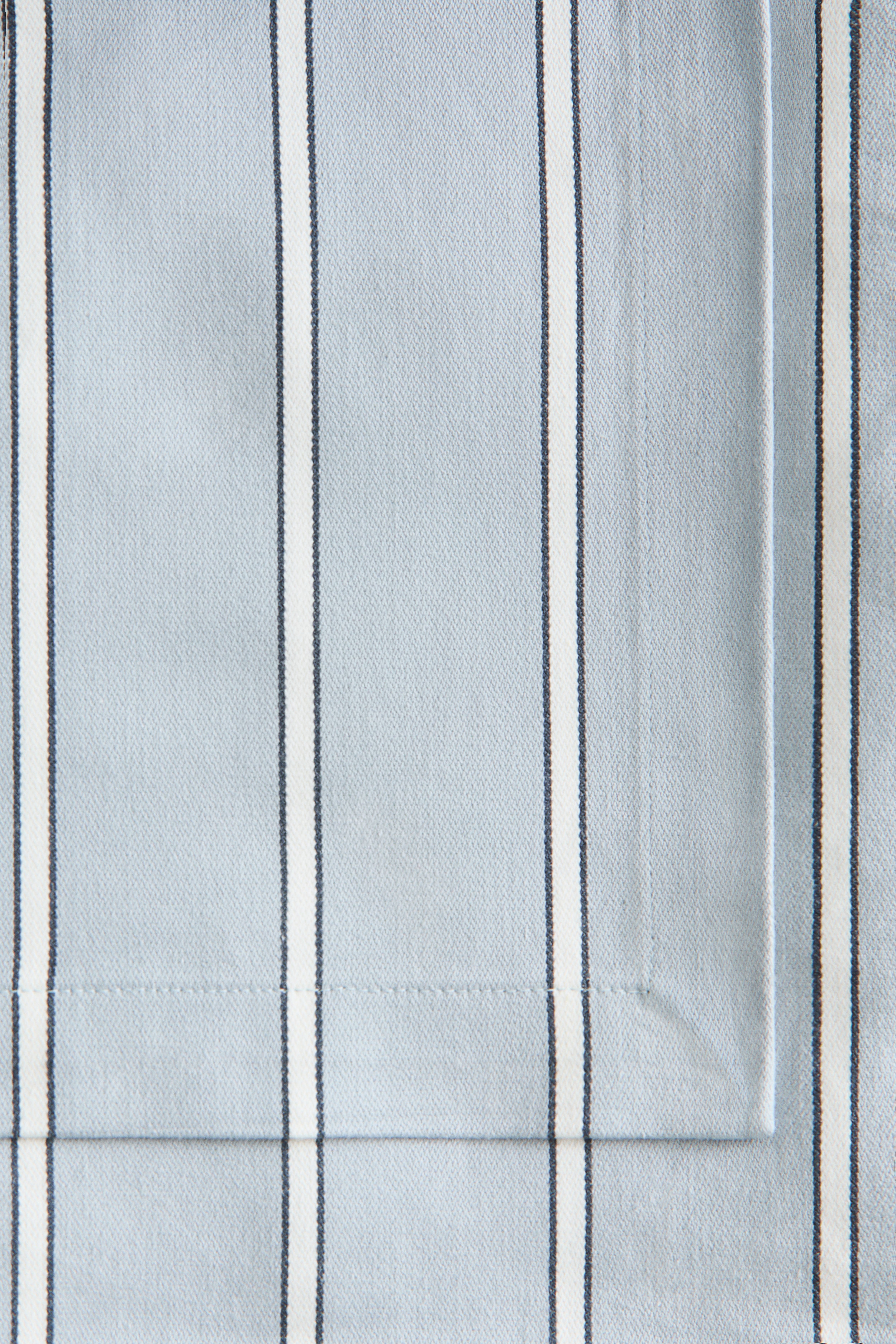 Striped Cotton Sateen Tablecloth
