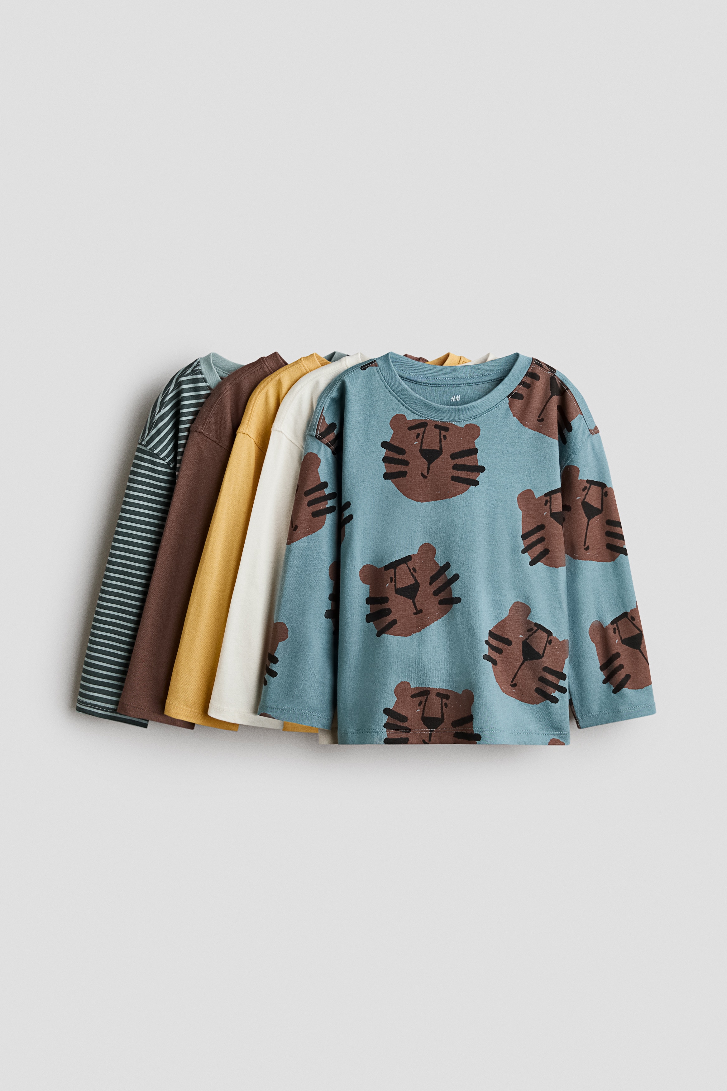 5-pack long-sleeved T-shirtsModel