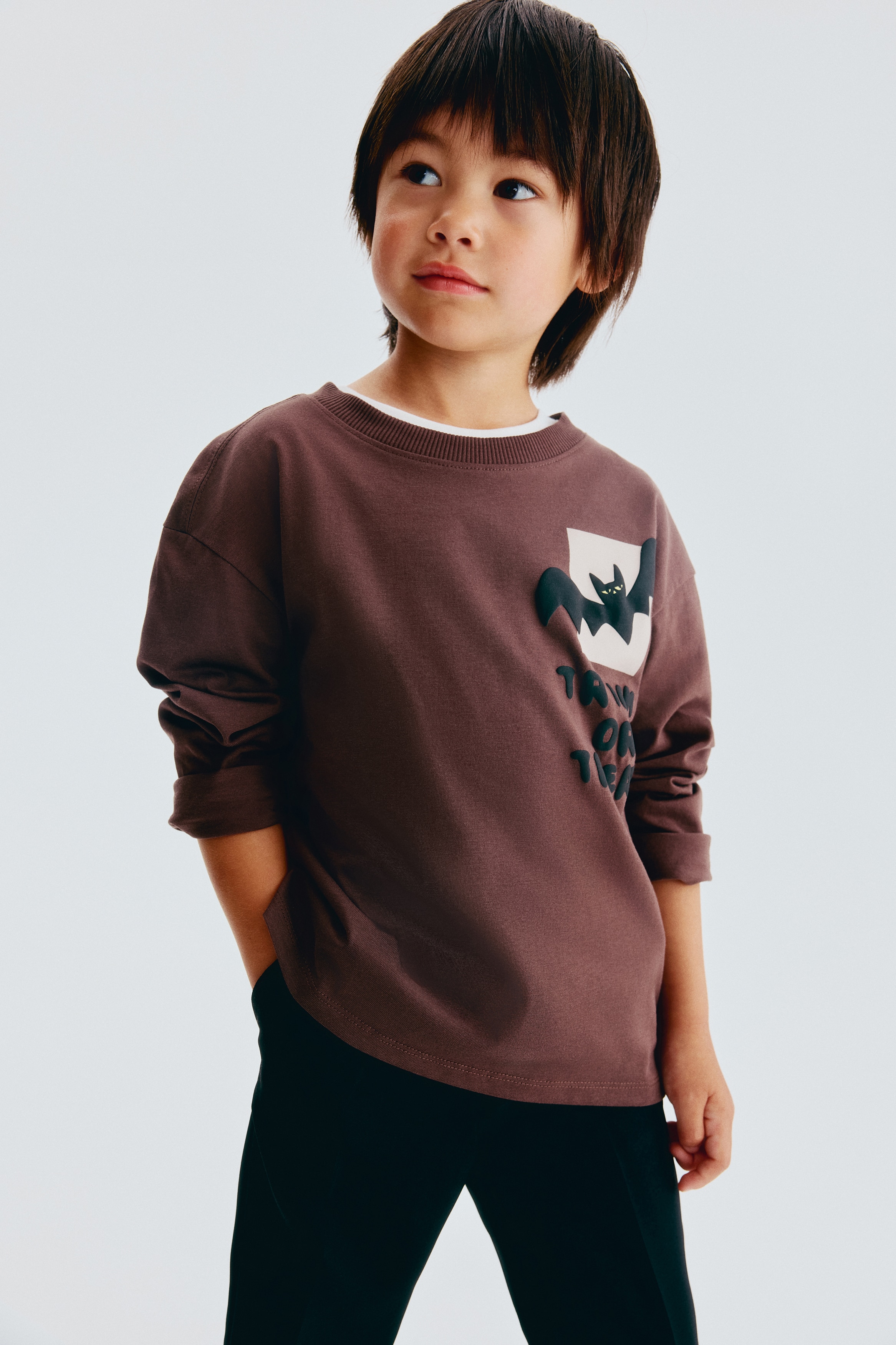 T-shirt met lange mouwen en printModel
