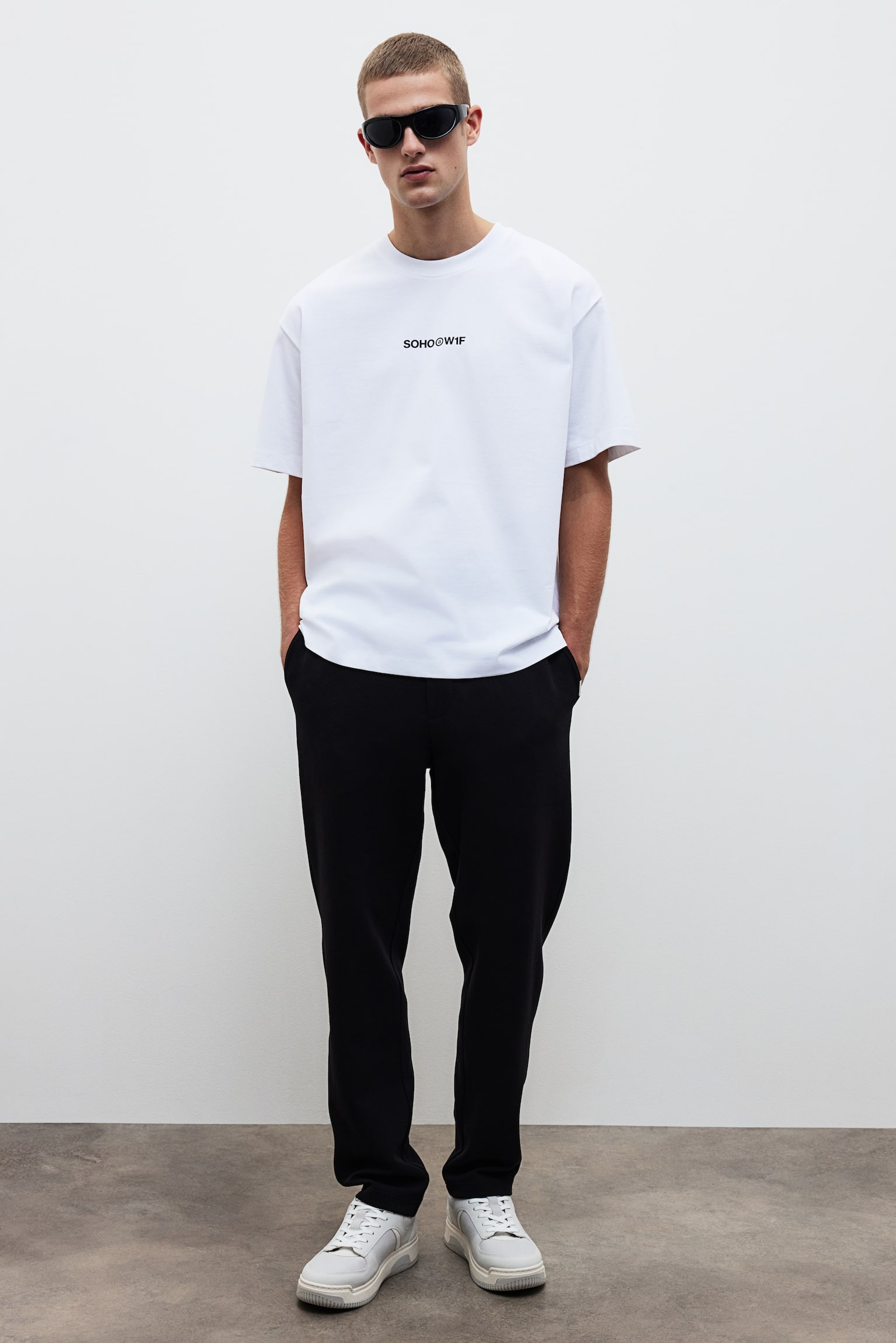 Loose Fit Printed T-shirt - White/Soho/White/Los Angeles/White/Fairfax/Black/Soho Heights/Steel green/Soho Heights/Beige/La Brea/White/Los Angeles/Dark grey/Brick red - 5