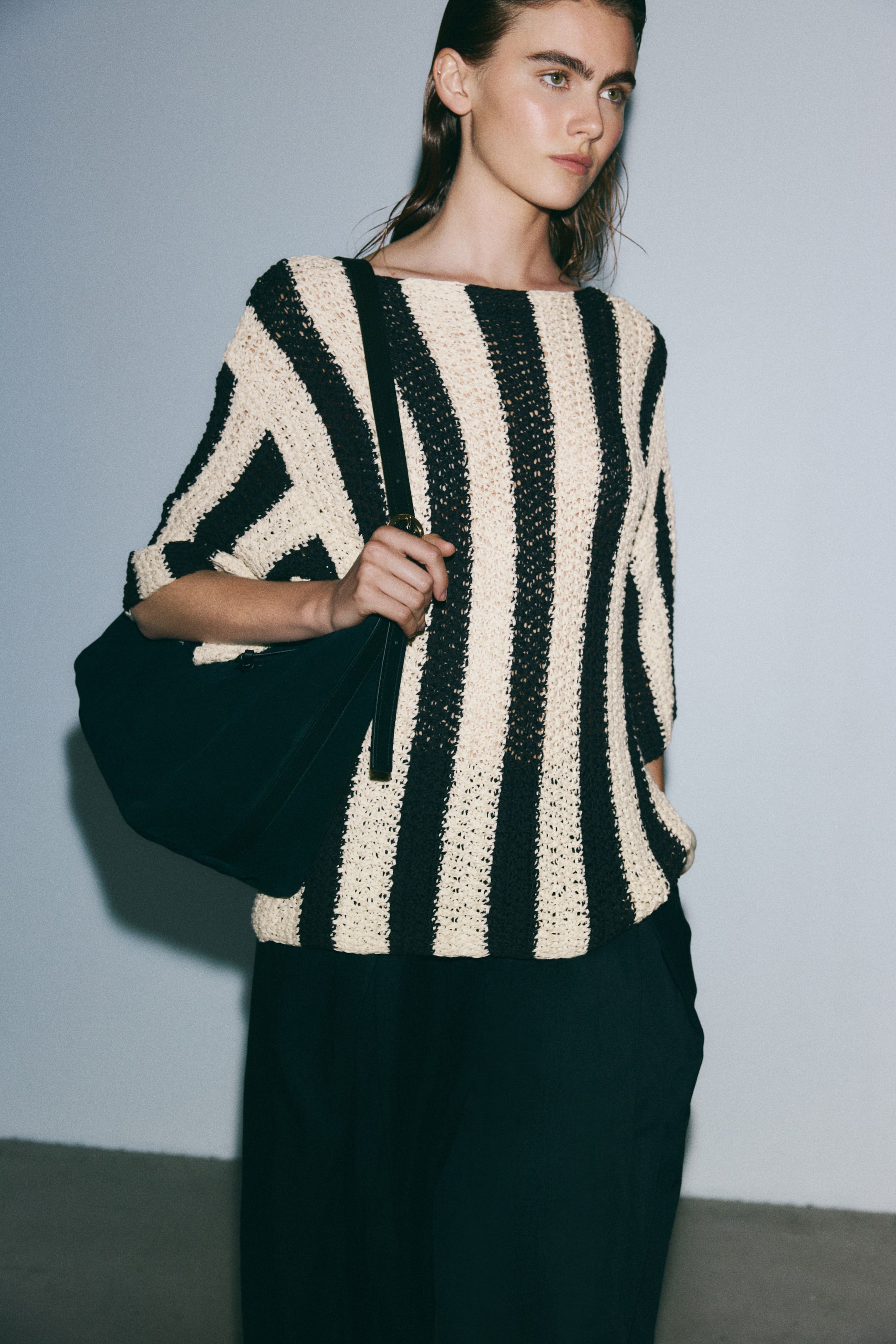 Knit Boat-Neck Top