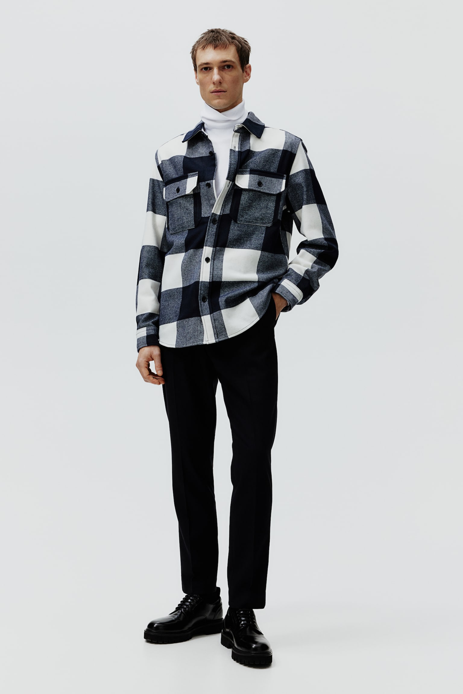 Overshirt - Black/White check/Black/Check/Beige/Check/Light brown/Check/Black/Dusty green/Check/Grey - 4