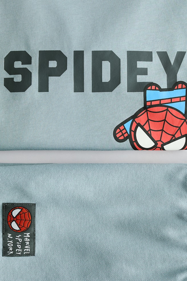 2-piece Printed Set-Dark turquoise/Spidey - 2