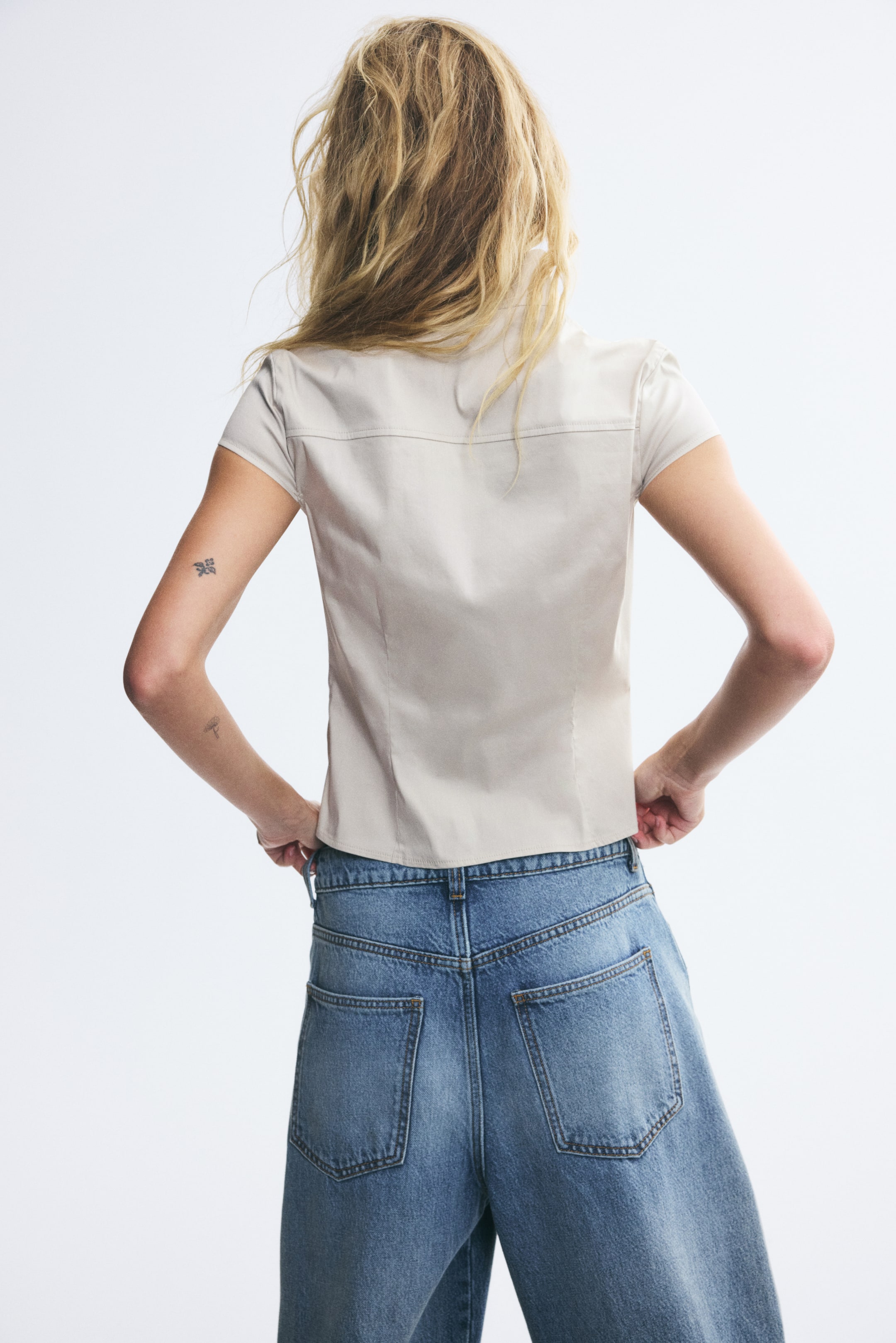 Button-Front Top