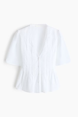 Blus med stråveck