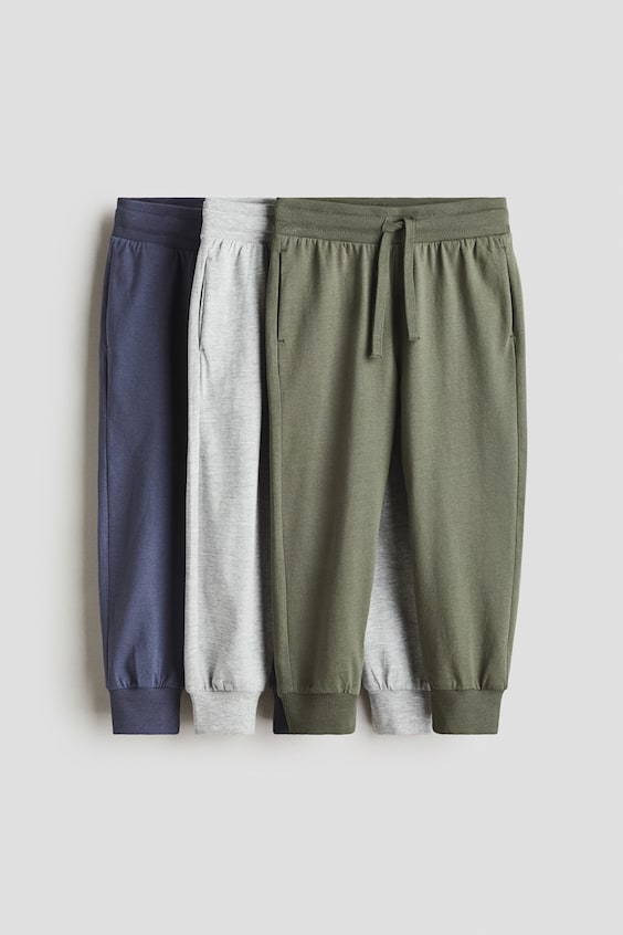 Детские брюки H&M 3-pack Joggers
