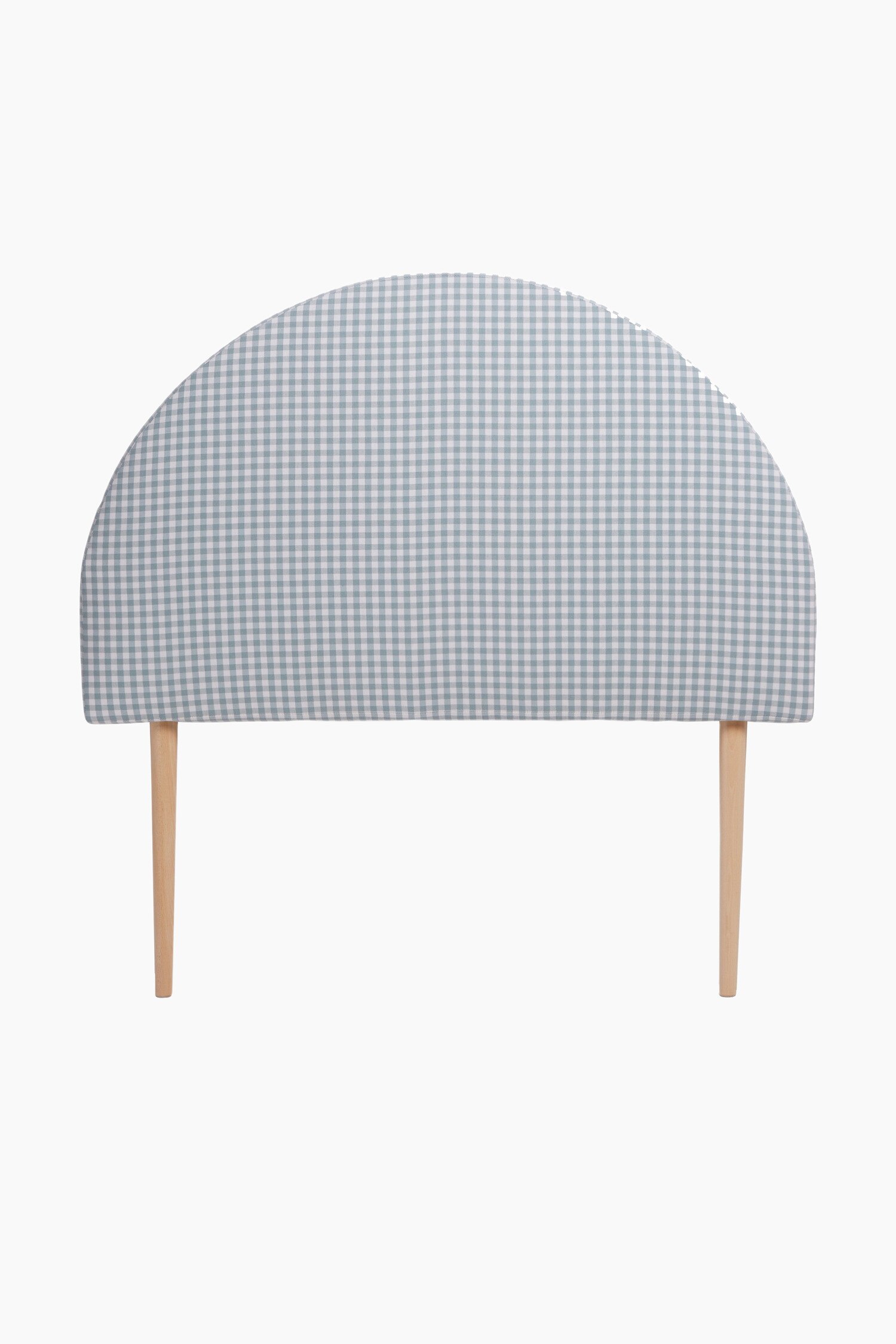 Really Nice Things - Moon Tête De Lit Pour Enfant En Forme De Demi-lune - Vichy Turquoise