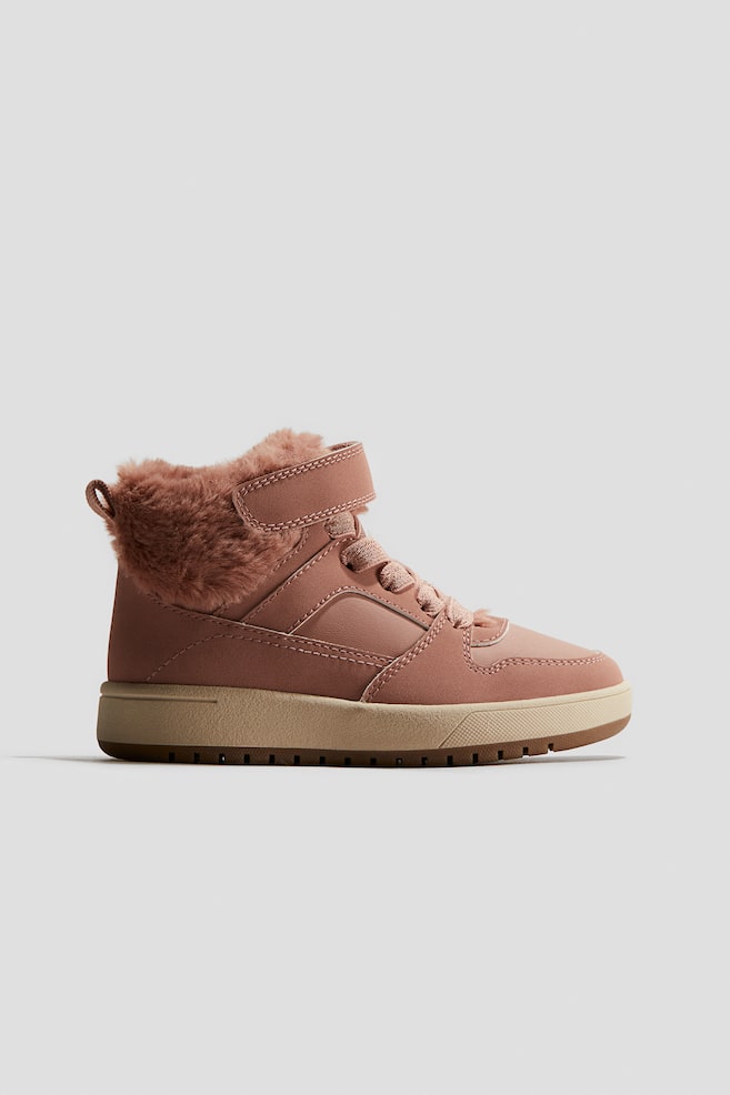 Warm-lined trainers - Dusty pink/Beige - 1