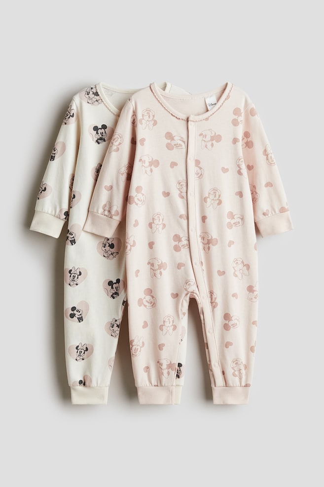 2-pack printed pyjamas - Light pink/Minnie Mouse/Pink/Minnie Mouse/Light pink/Bambi/Light pink/Hello Kitty/Light turquoise/Mickey Mouse/Turquoise/The Lion King/Dusty blue/Mickey Mouse/Light green/Mickey Mouse/Dusty blue/Superman/Dark grey/The Lion King - 1