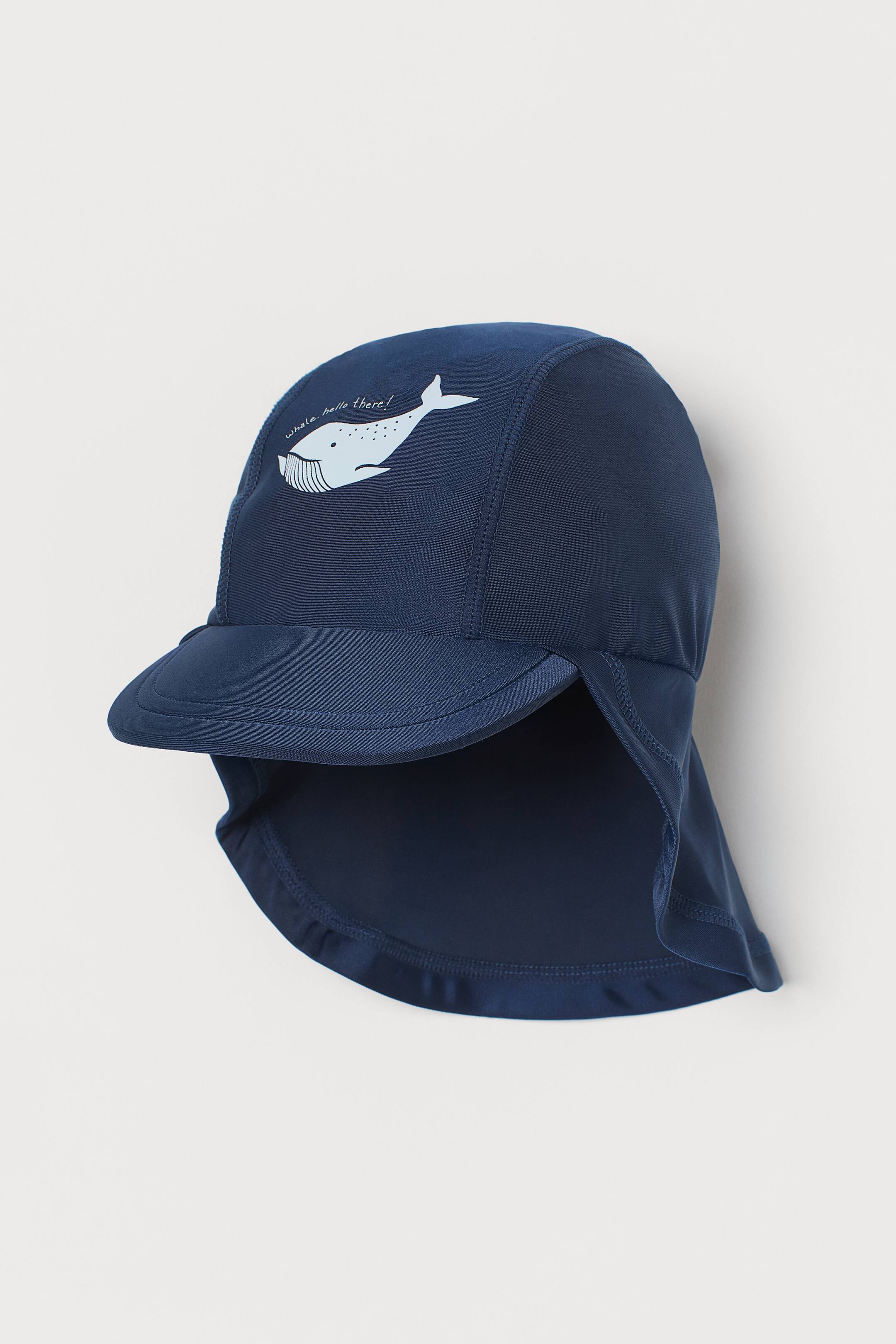 Swim Cap UPF 50 Navy blue/Whale Kids H&M US