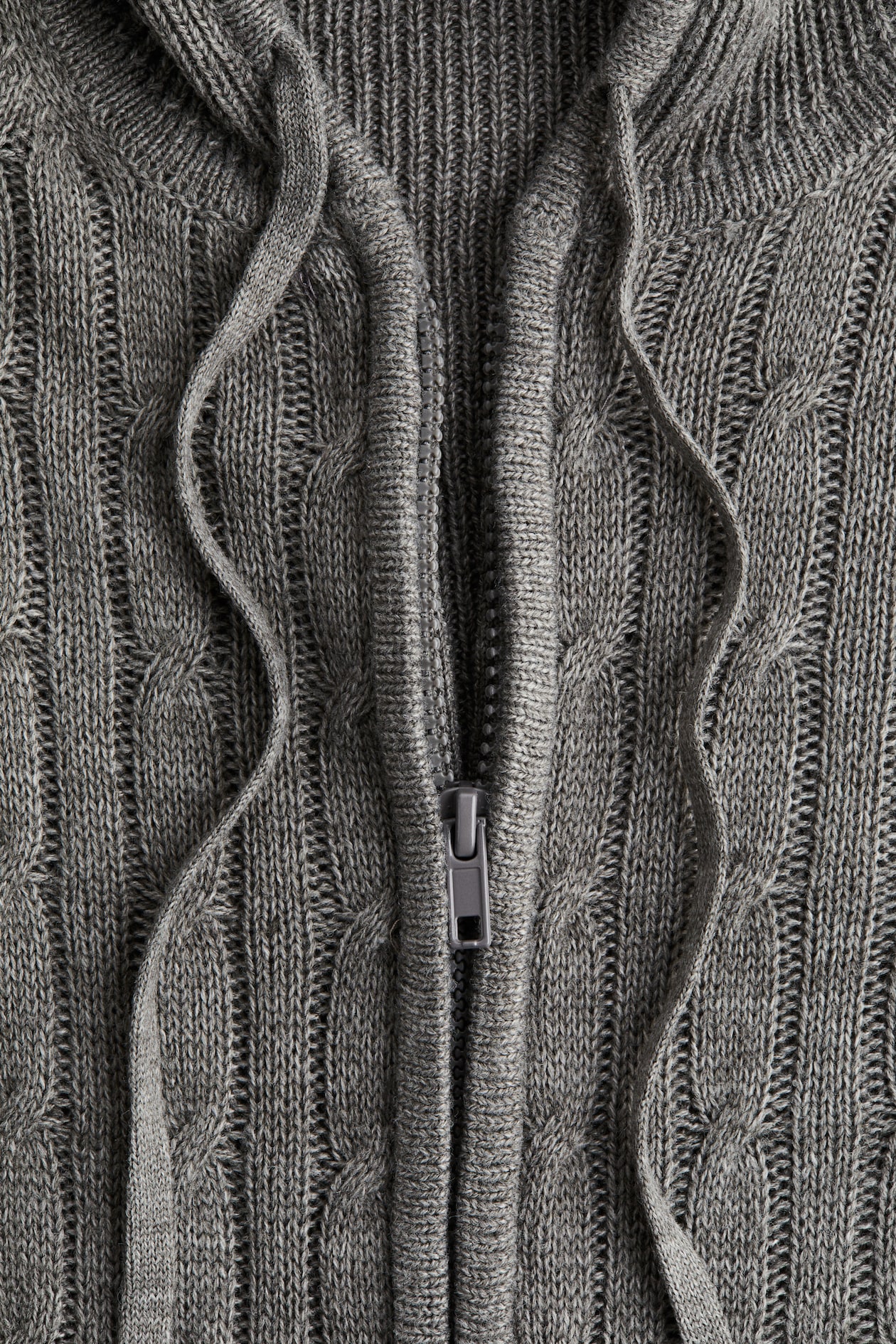 Hooded Cardigan with Zipper - image 5