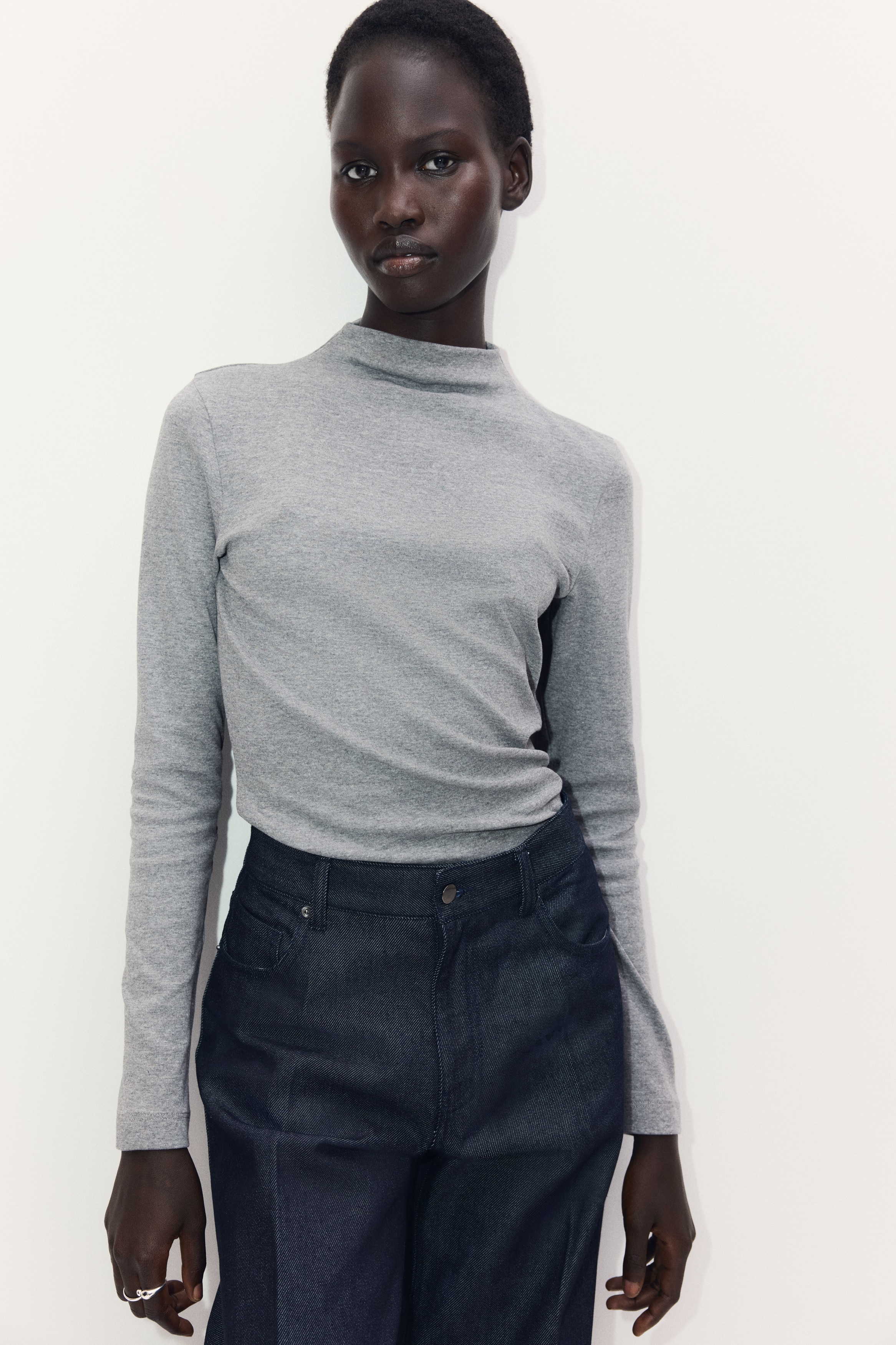 jens グレー ハイネック トップス jens グレー ハイネック トップス jens グレー ハイネック トップス