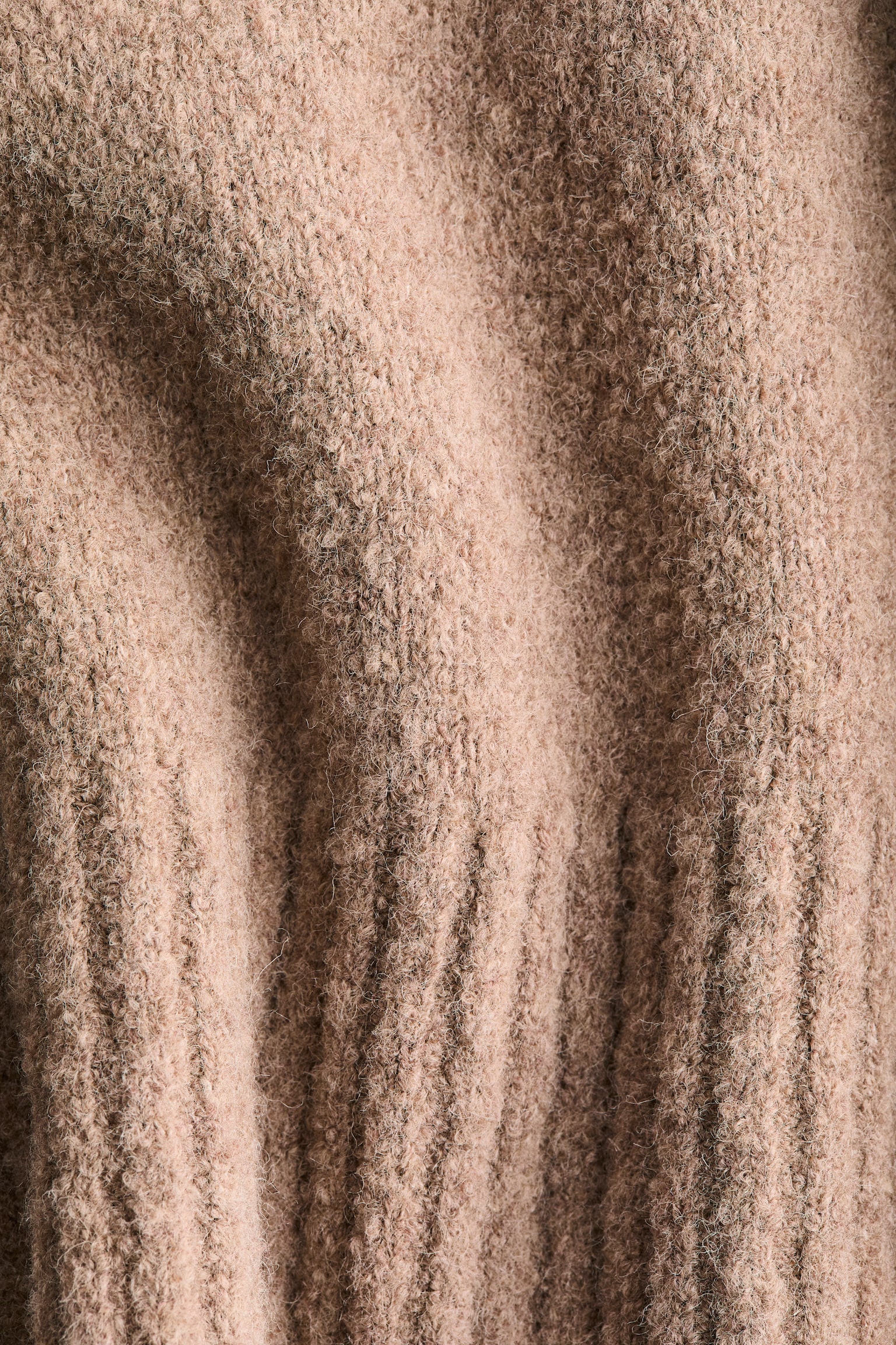 Женский свитер H&M Loose-Fit Wool-Blend, цвет: Бежевый — фото 7