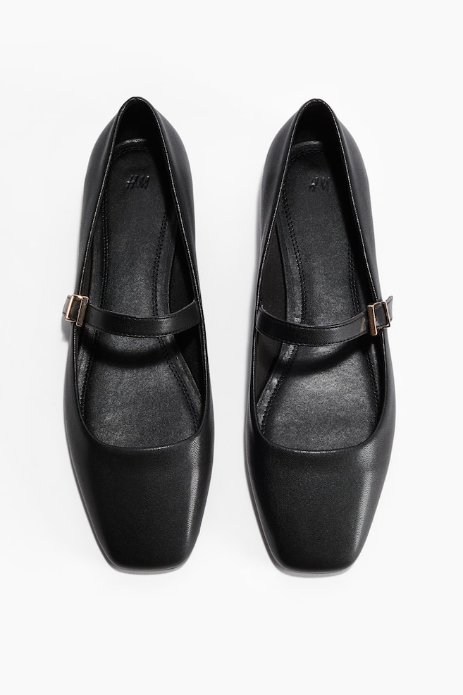 Mary Jane ballet pumps - Black/Bright red - 1