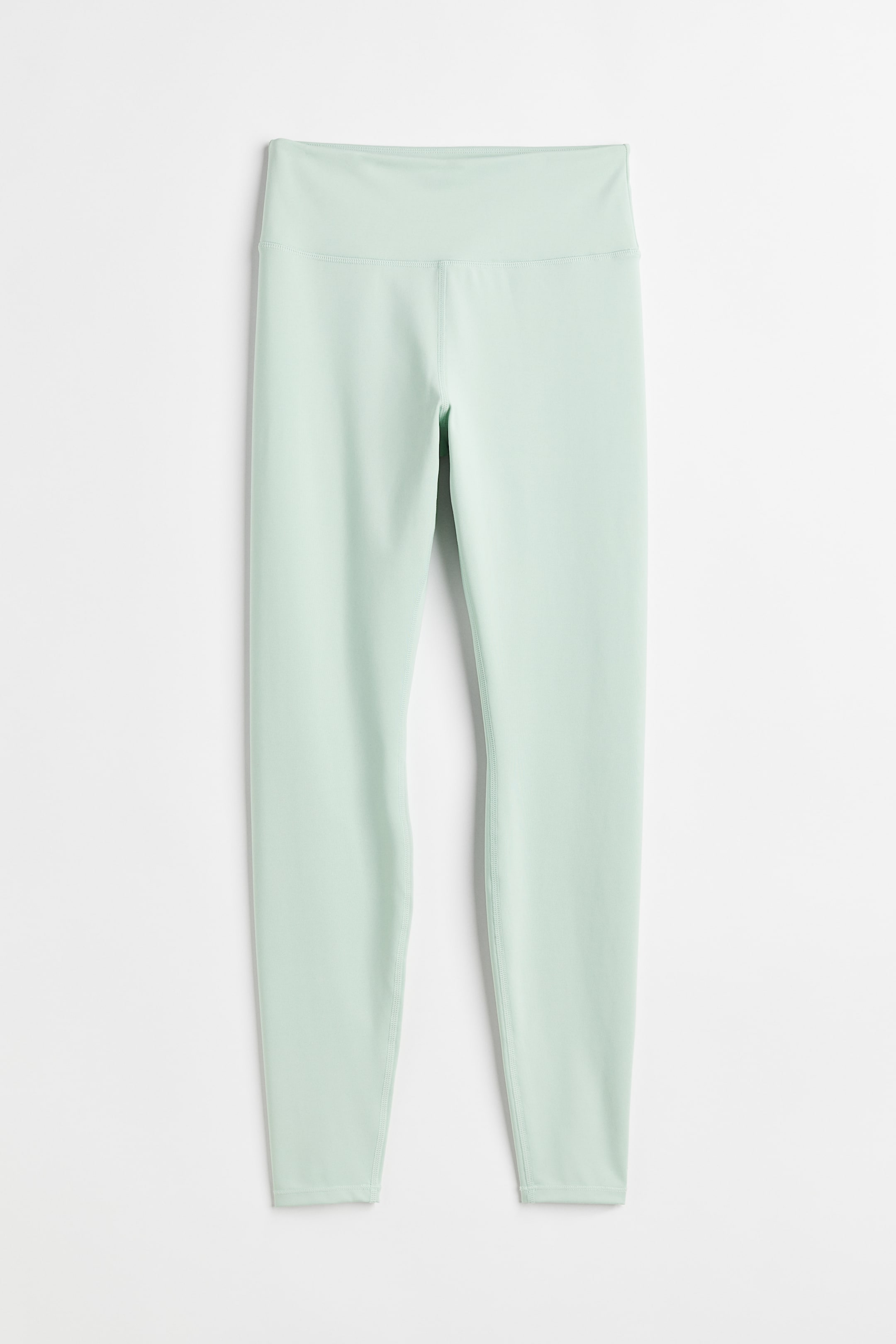 查看大圖: 高腰運動內搭褲 - 薄荷綠 - Ladies | H&M 1
