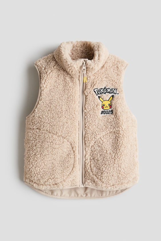 Детские жилеты H&M Motif-Detail Teddy Fleece Vest