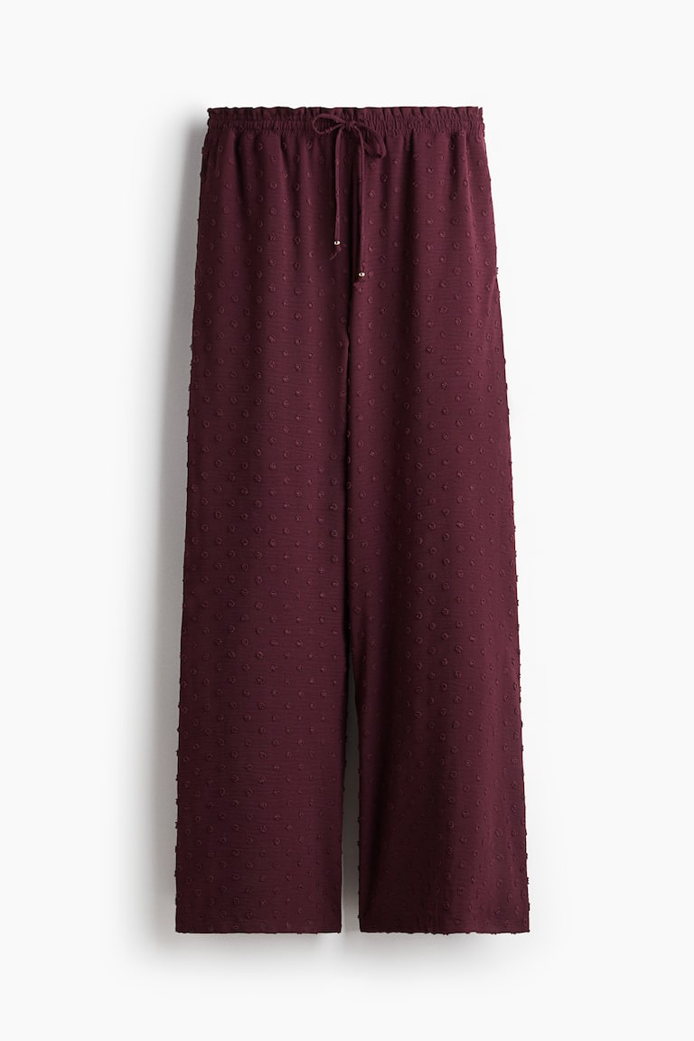 Pantalone sa učkurom i plumeti dezenom