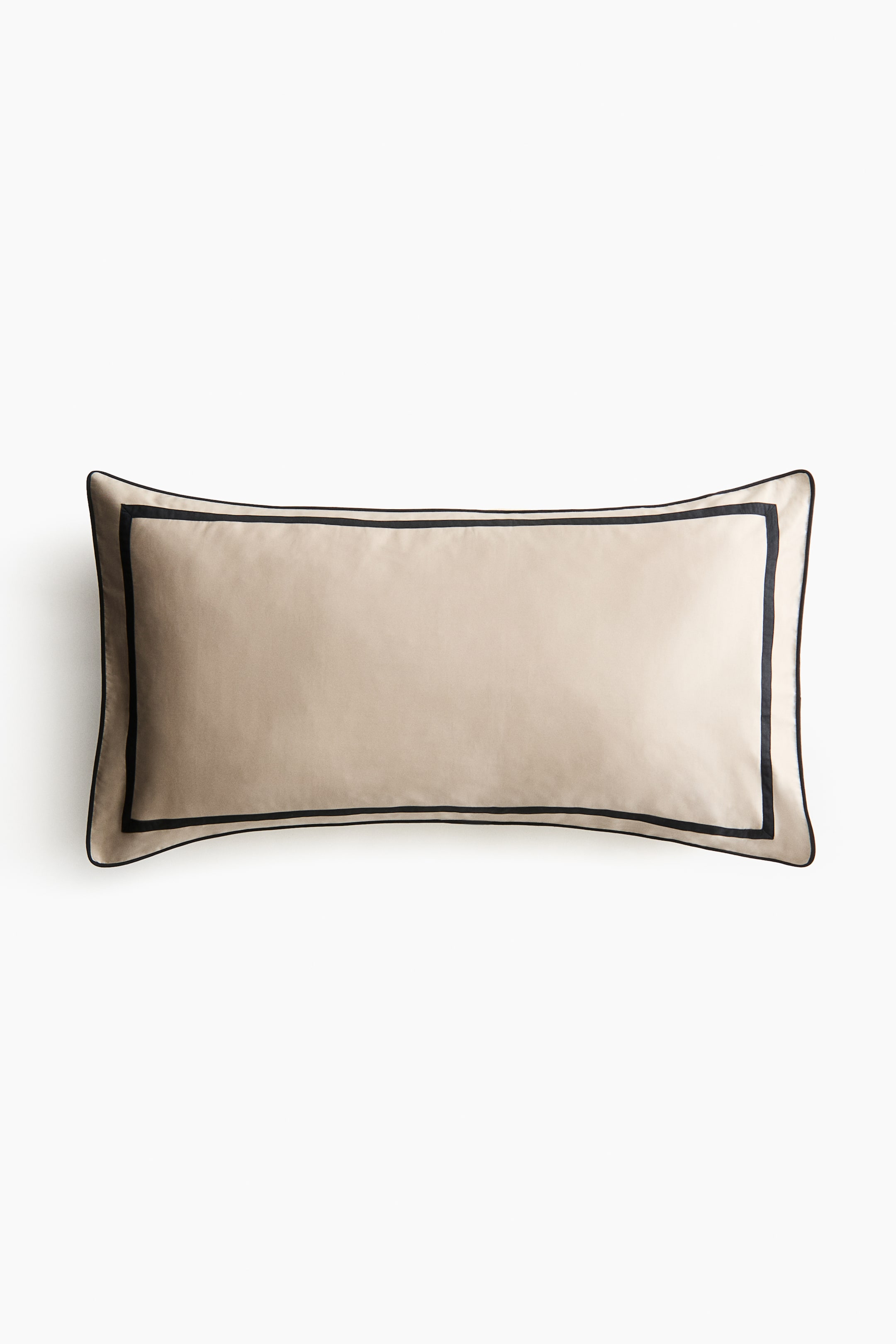 Ver imagen más grande: Funda de almohada de algodón egipcio - Beige - HOME | H&M ES 1