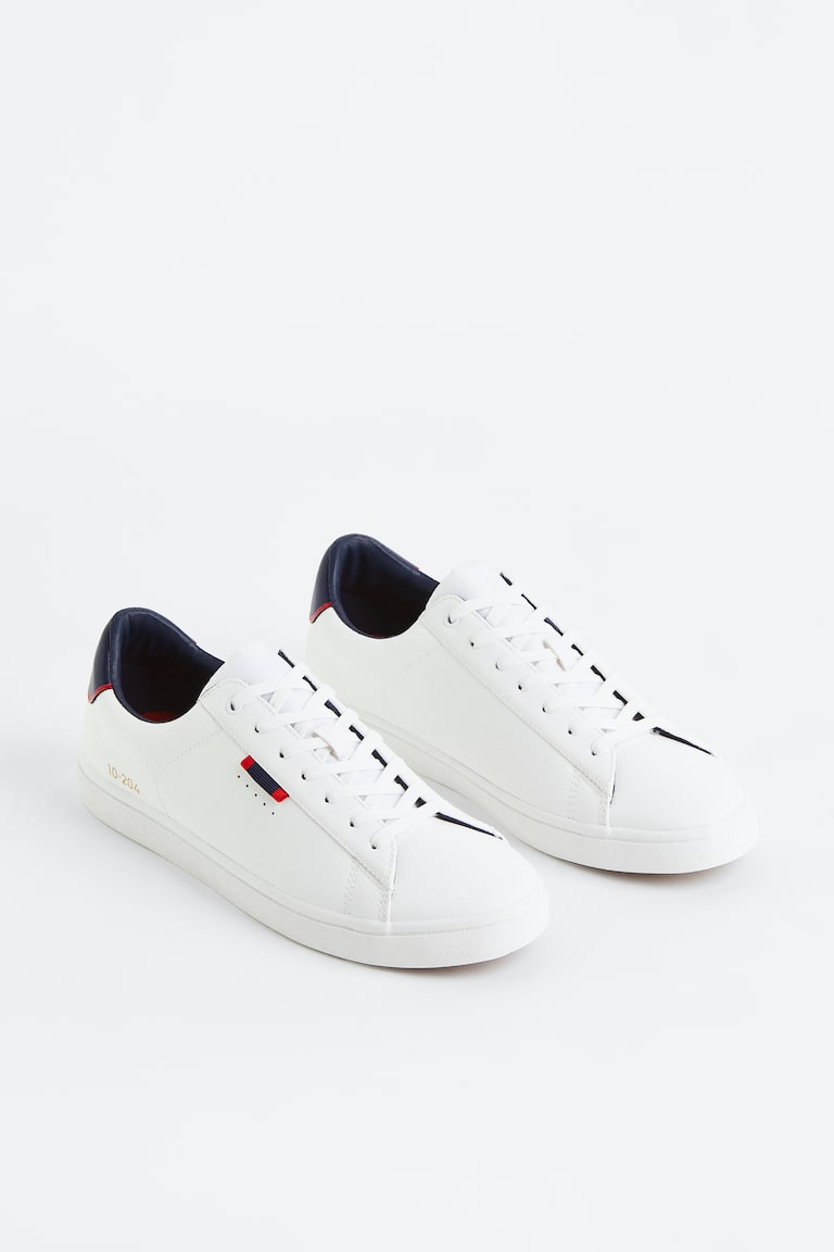 Imitation leather trainers White Men H&M MY