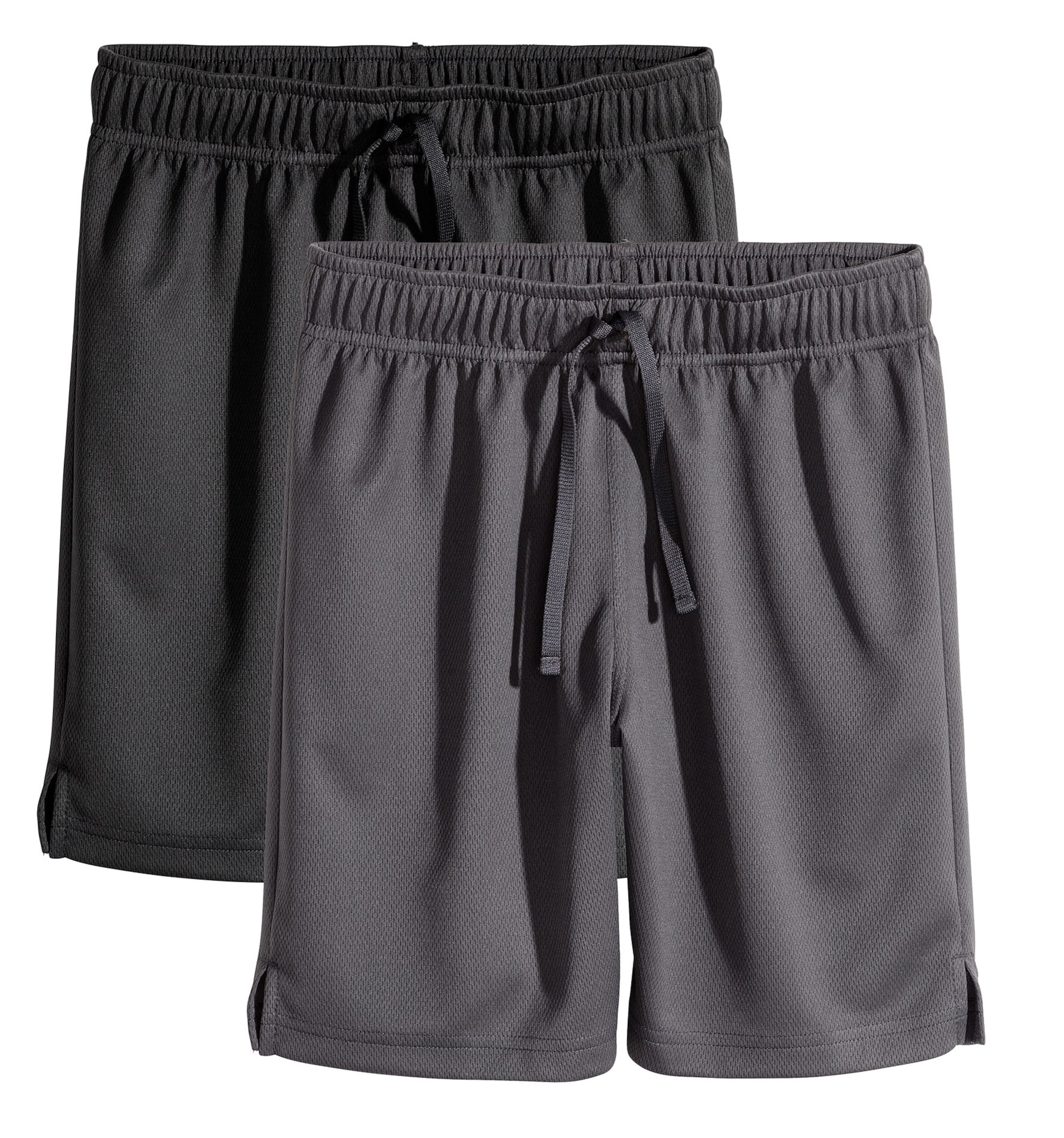 View larger image: 2-pack Sports Shorts - Black/Dark grey - Kids | H&M CA 1