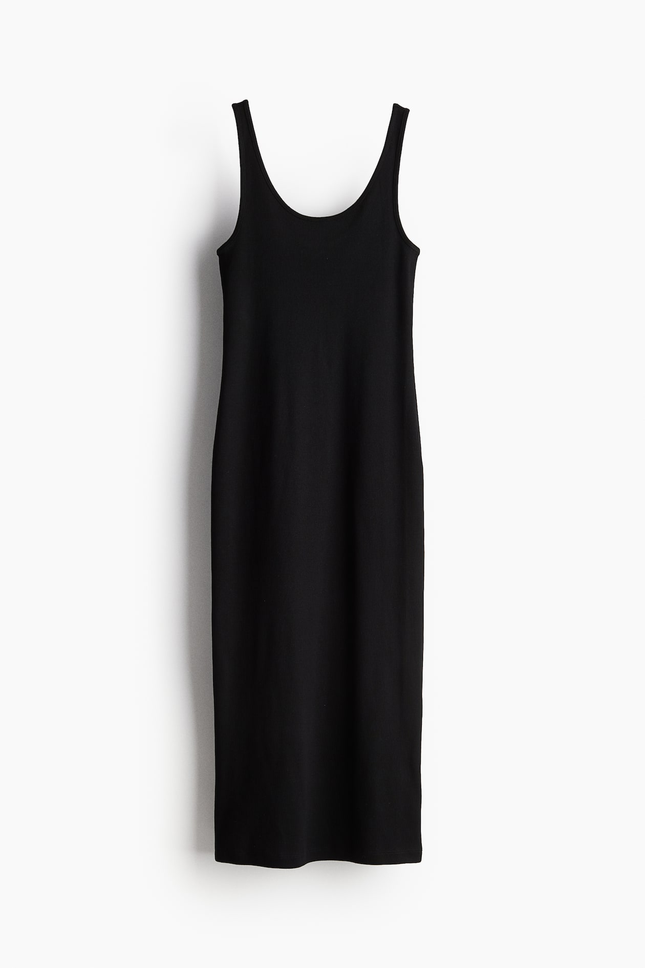 Women's Black Ribbed Jersey Dress | H&M US