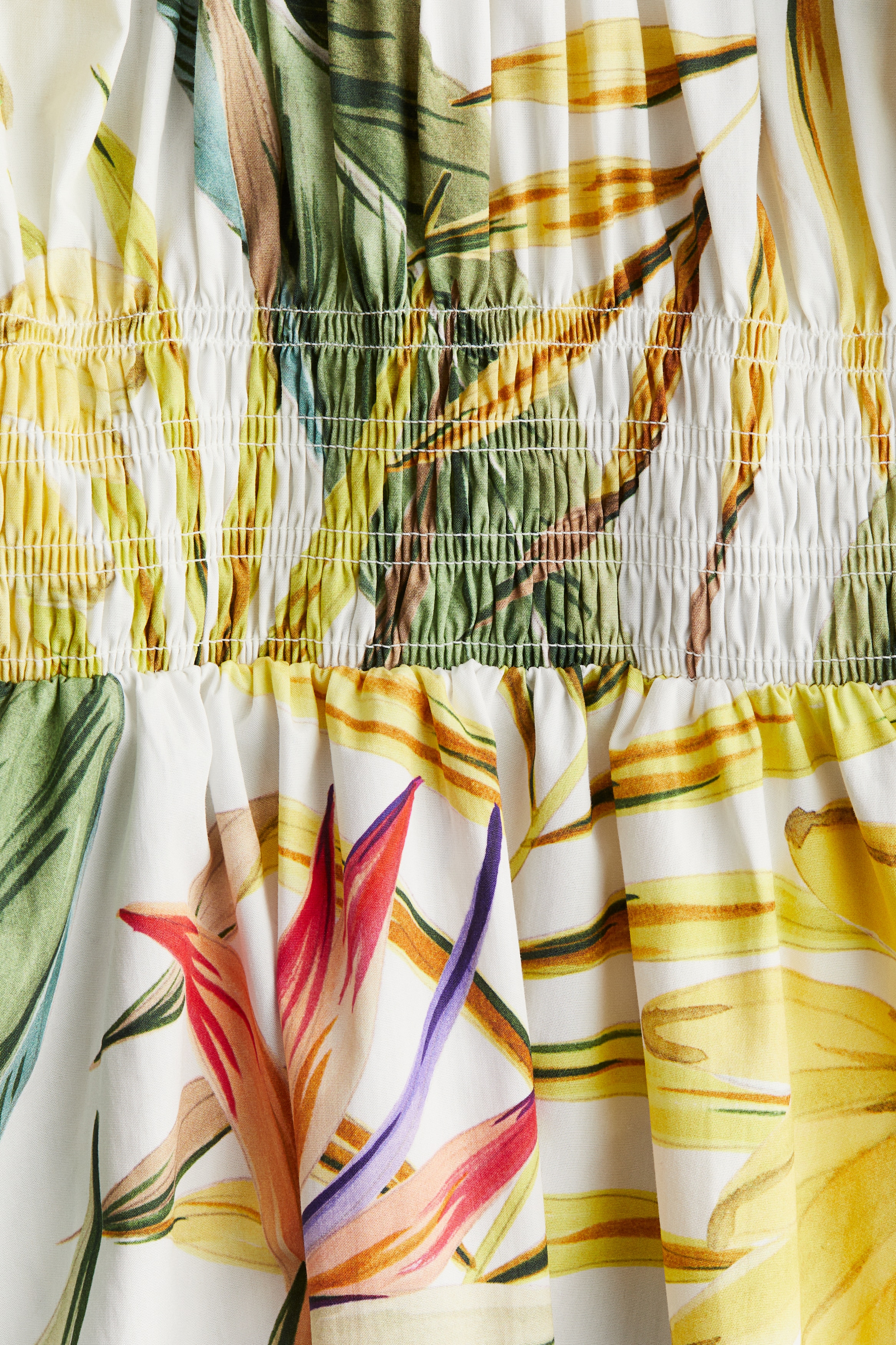 Smocked-waist dress