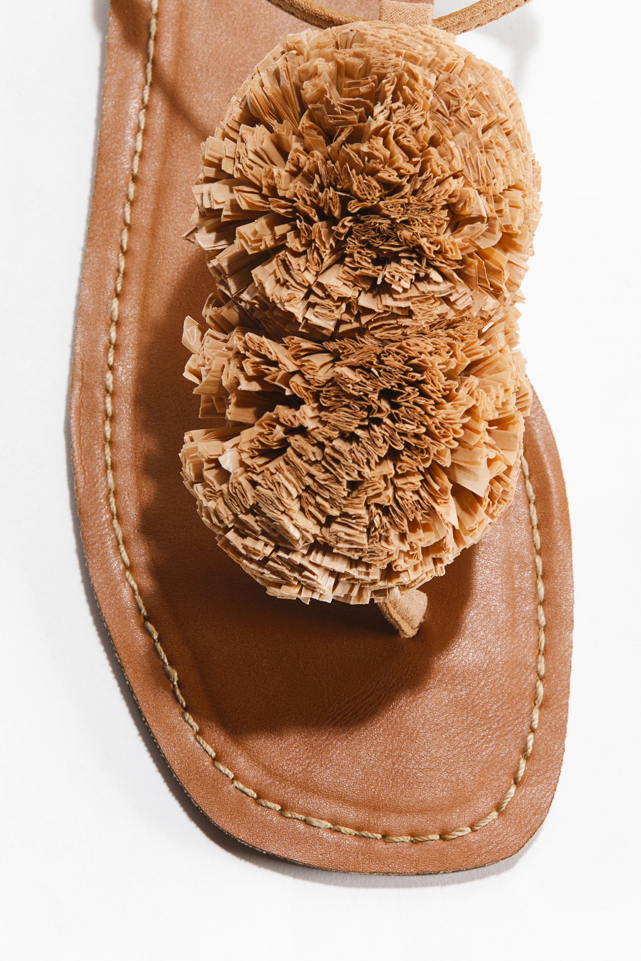 Appliquéd Strappy Sandals