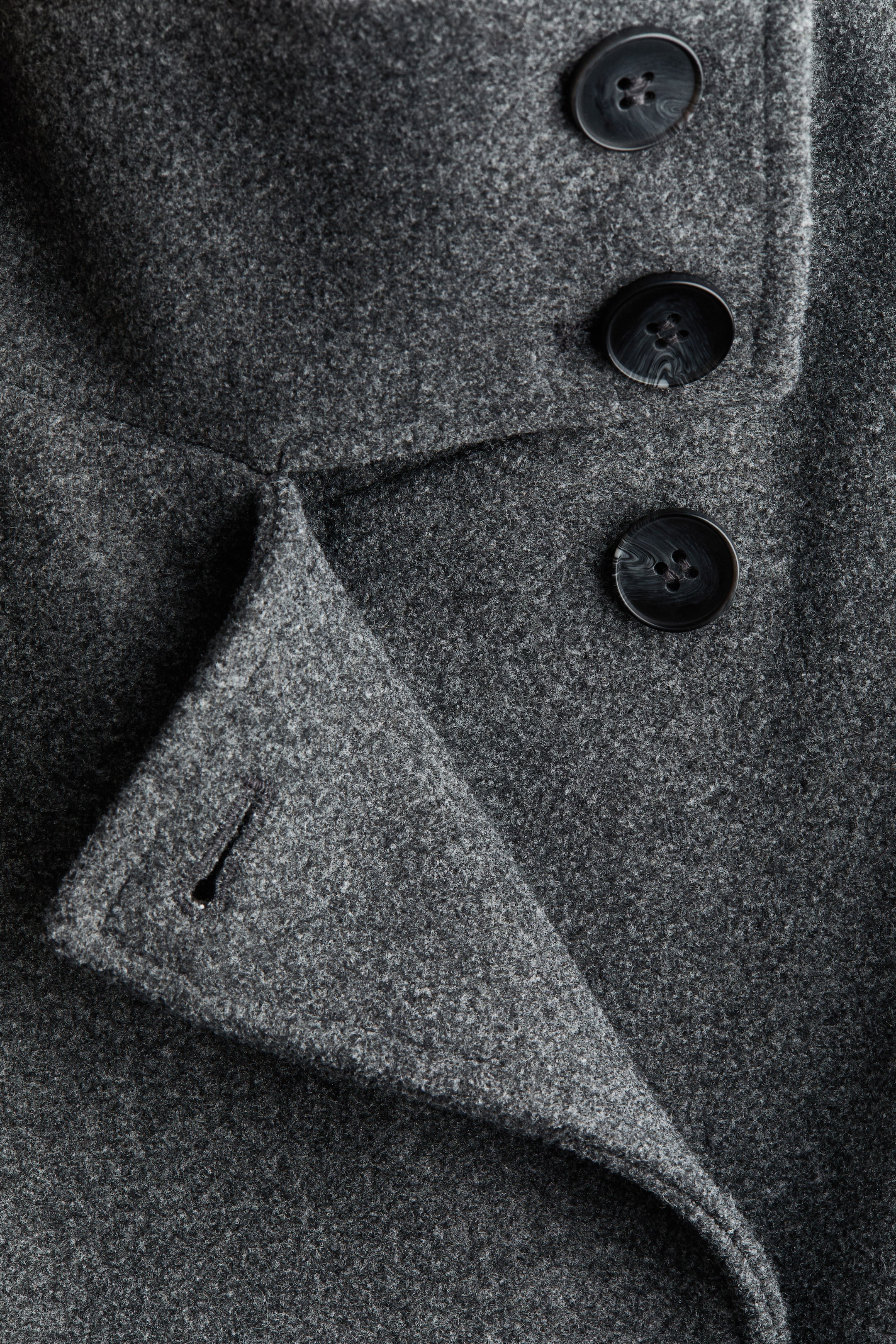 Veste à col cheminée en feutre