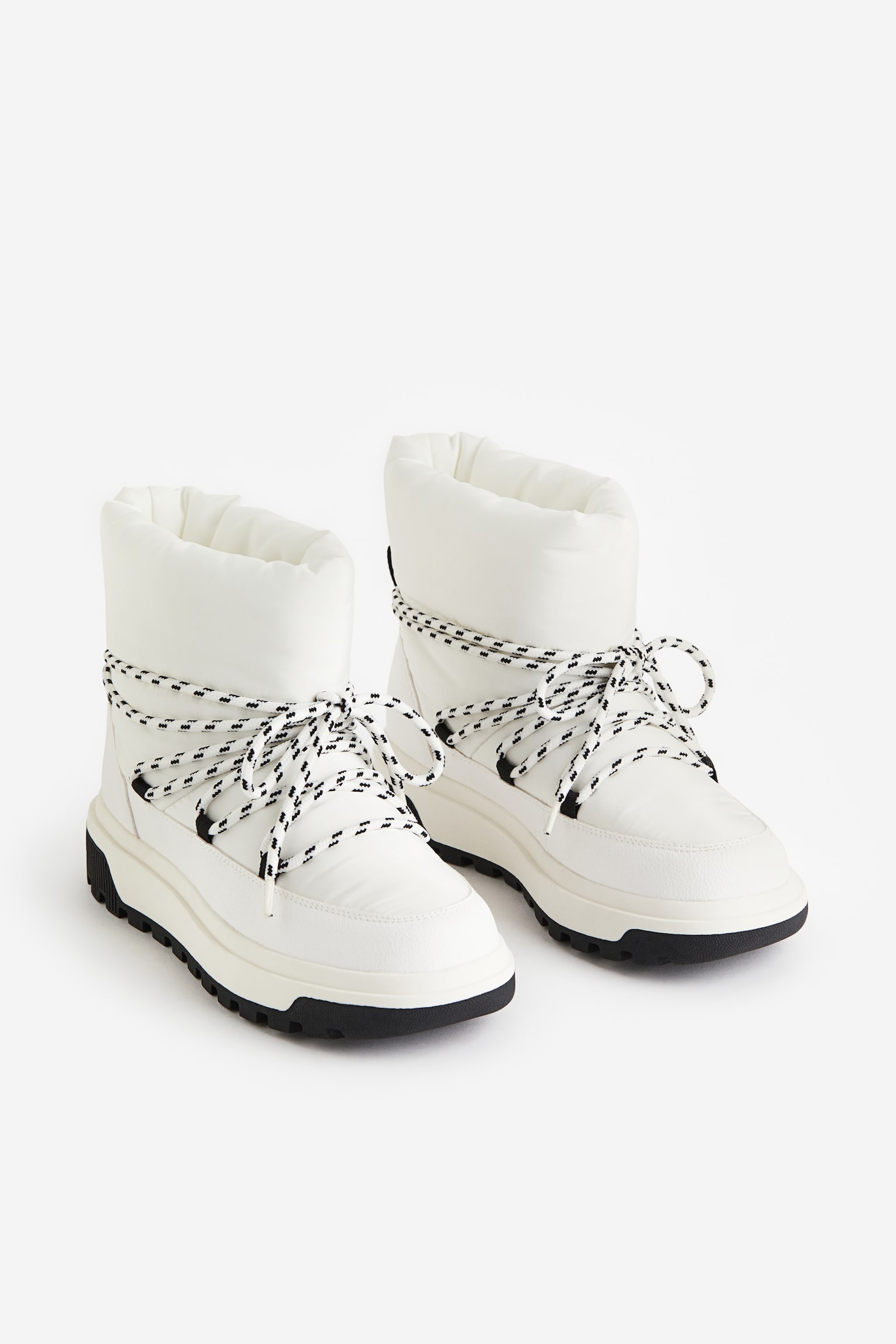 Waterproof Boots - White/Black/Greige - 1