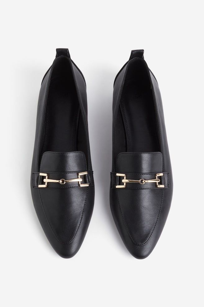 Pointed loafers - Black - 1