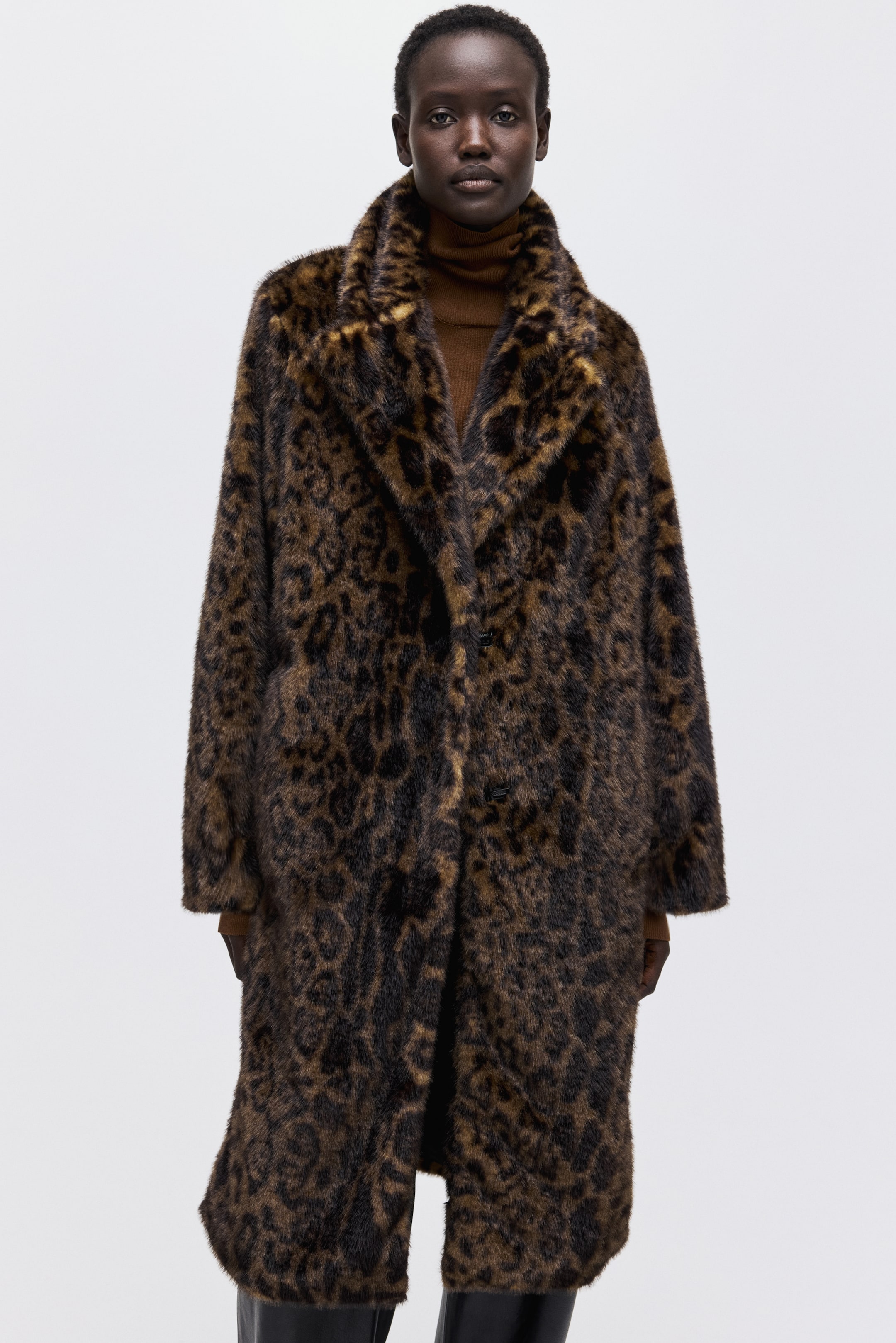 Ingrandisci l'immagine: Cappotto midi - Beige/leopardato - DONNA | H&M CH 3