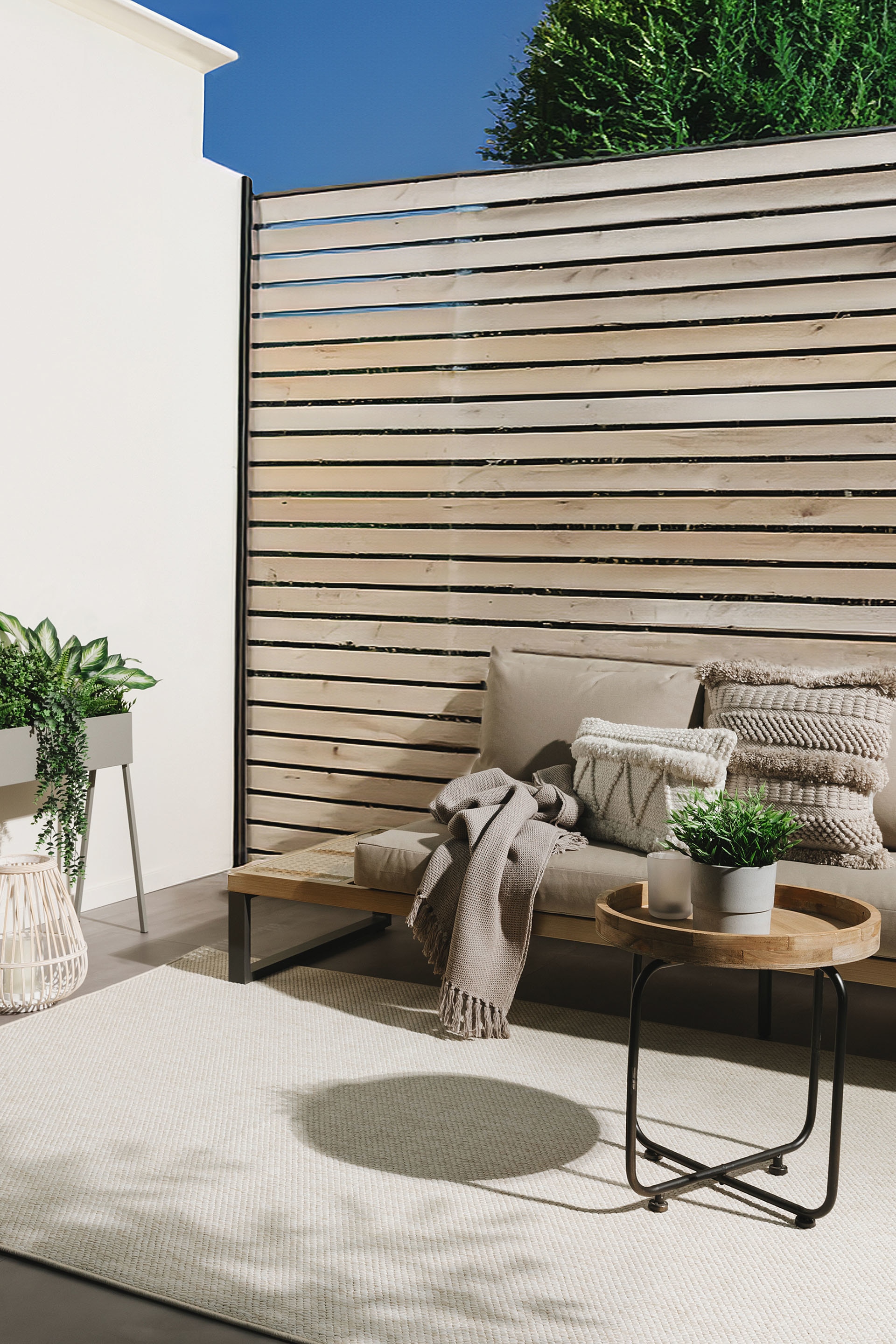 Sisä- Ja Ulkotiloissa Käytettävät Matot Iowa - Kerma/Harmaa/Beige/Taupe