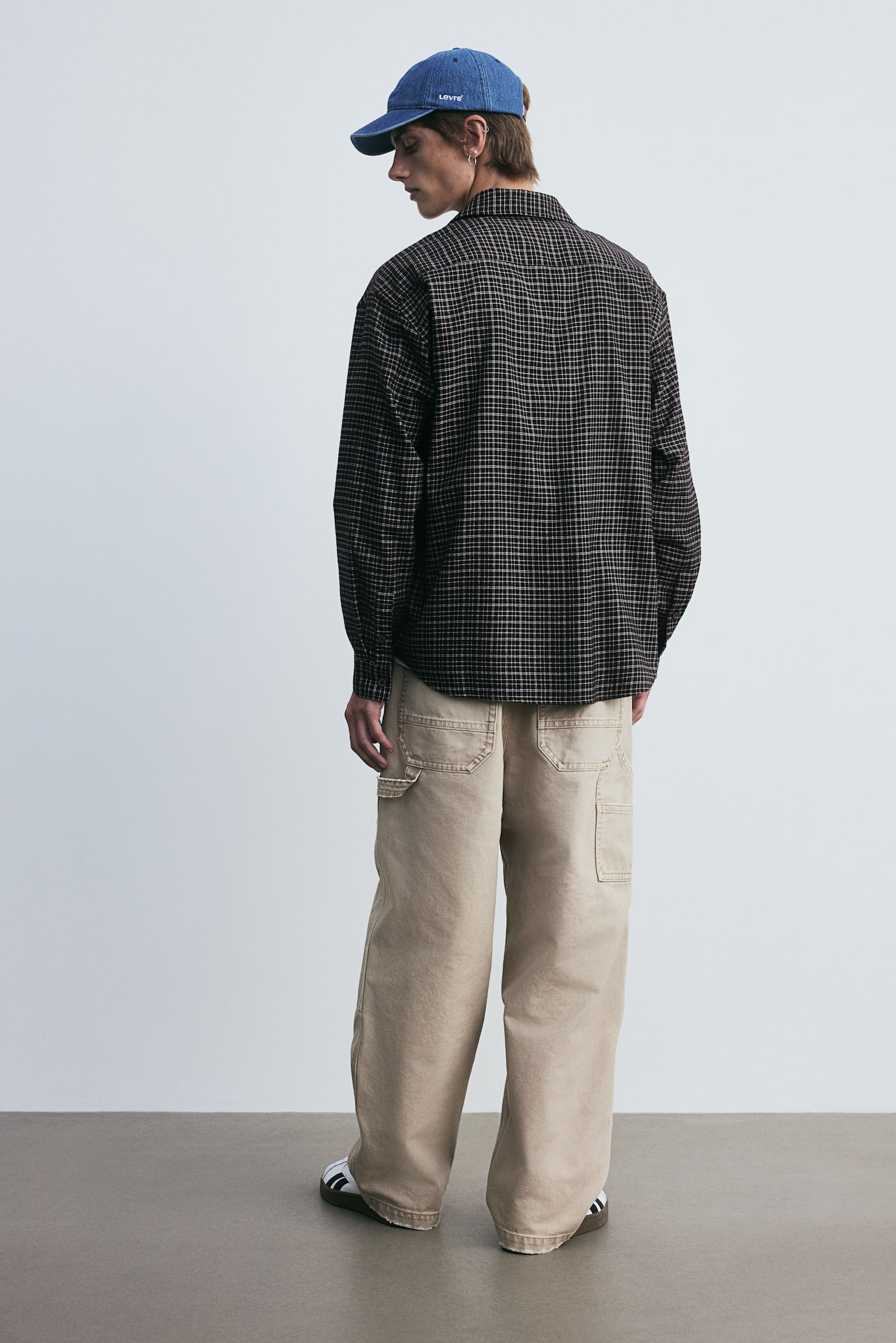 Loose Fit Shirt - Dark brown/Checked/Dark blue/Checked/Grey/Checked/Black/Checked/Beige/Checked - 7