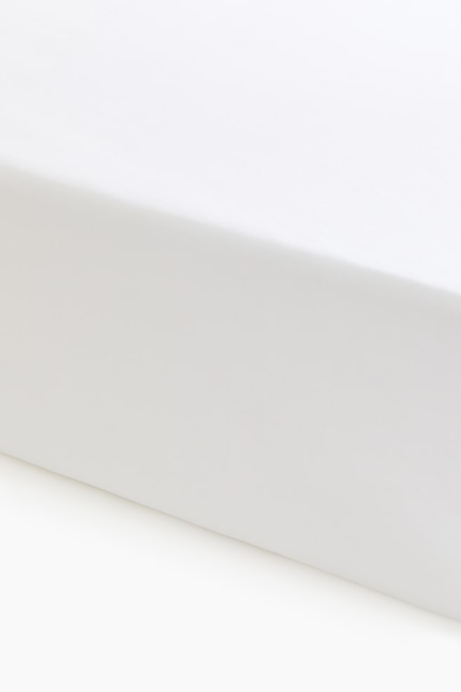 Lençol-capa em algodão - Branco - 1